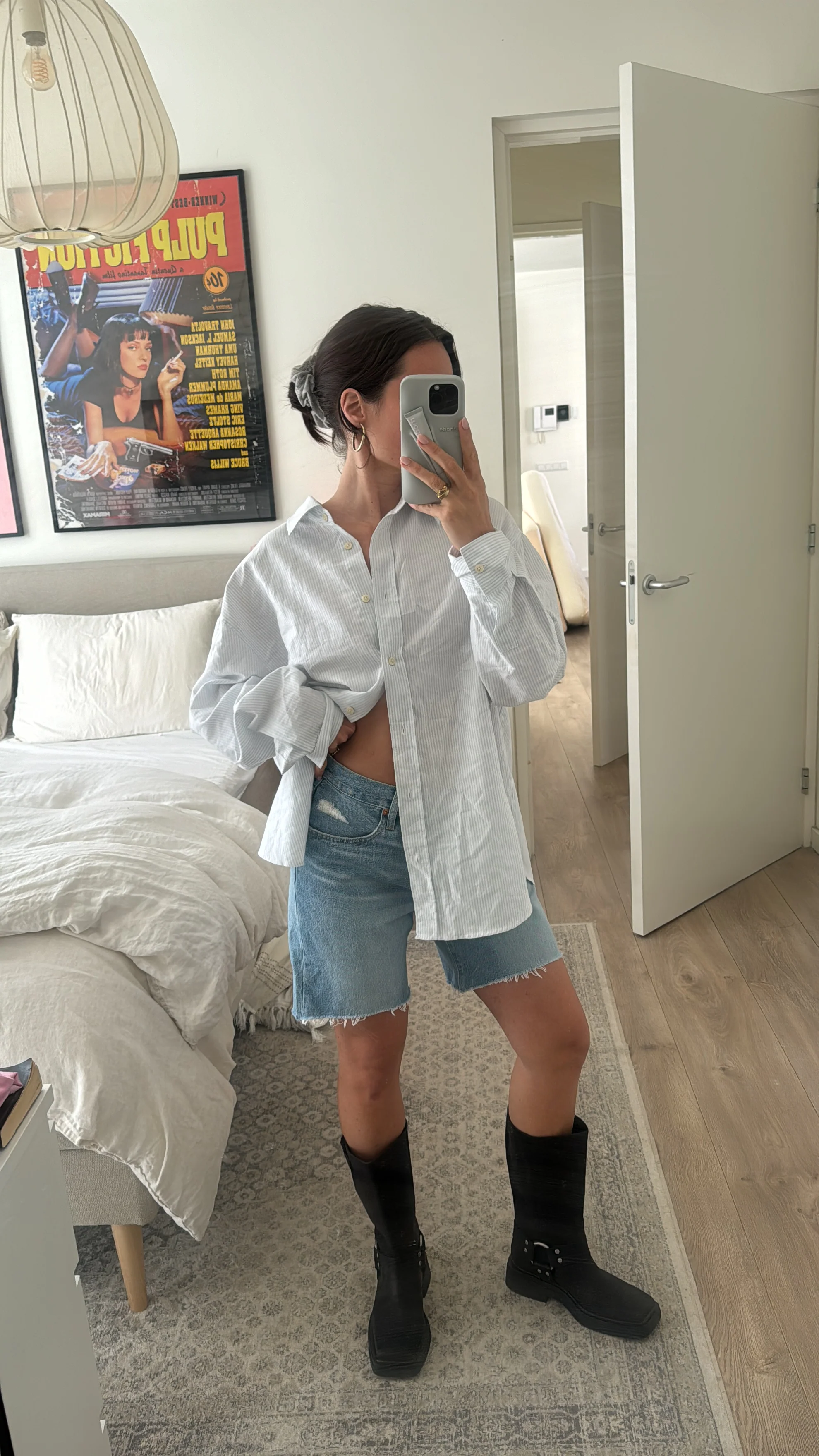 all day striped shirt blue - Image 13
