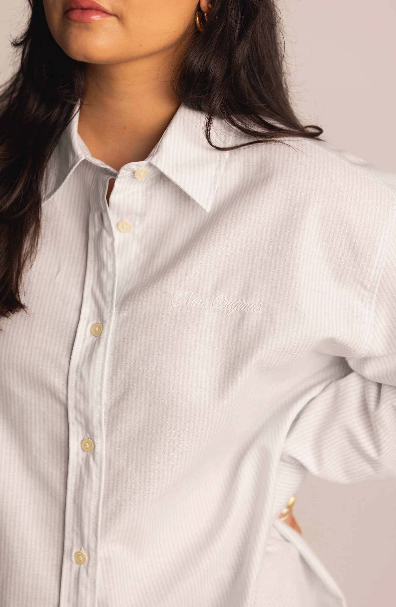 all day striped shirt blue - Image 4