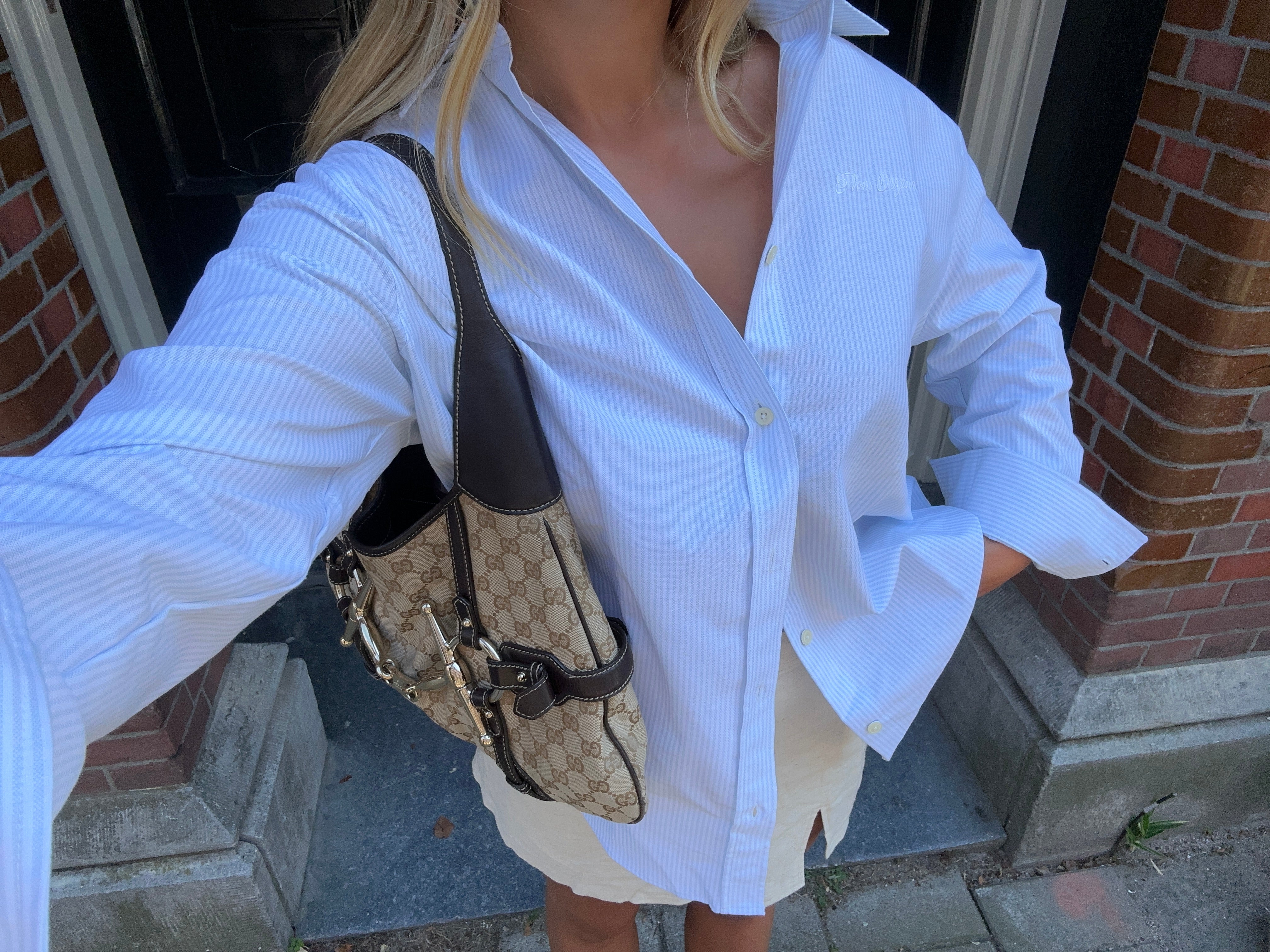 all day striped shirt blue - Image 9