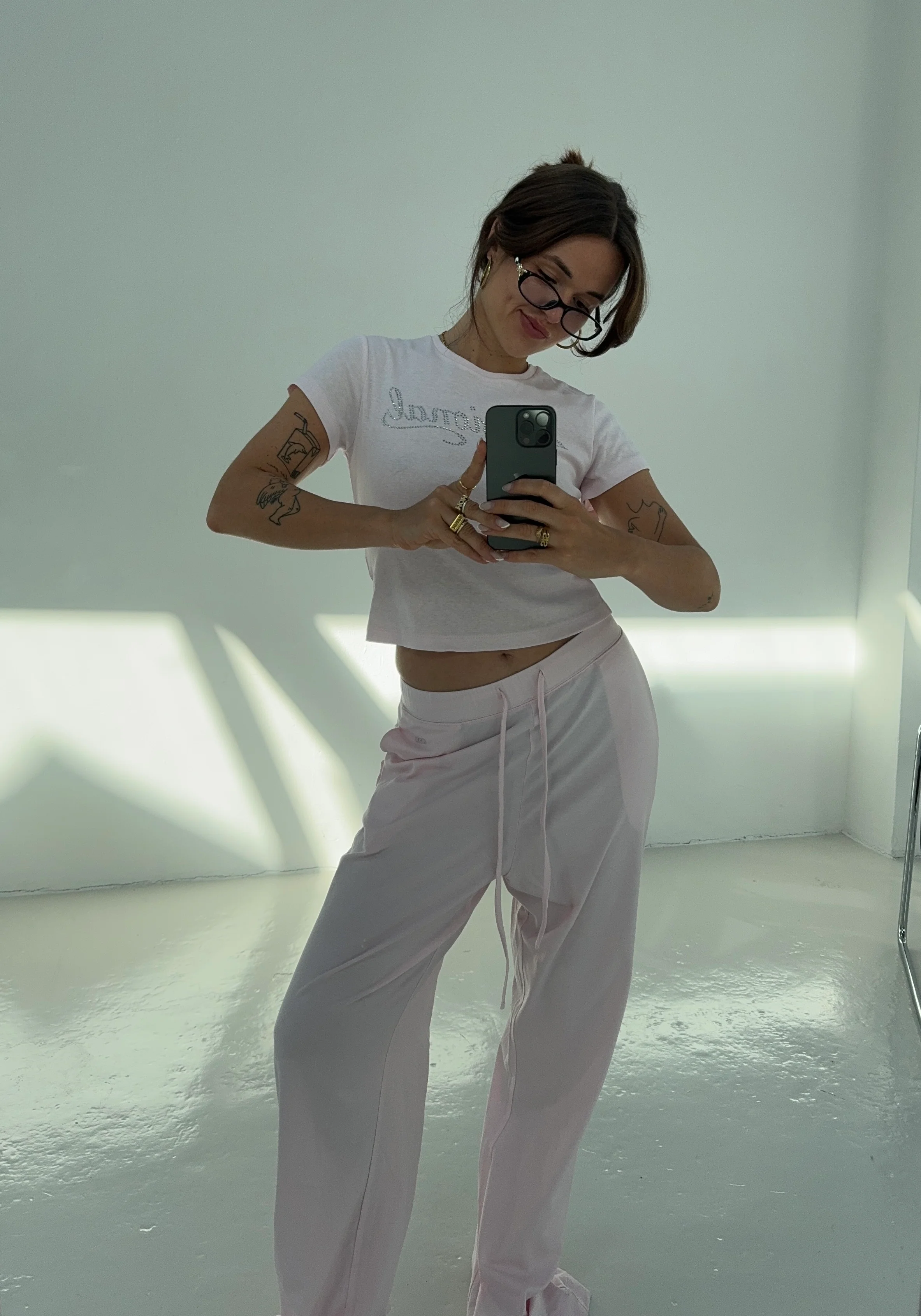 all day sweat pants baby pink - Image 8