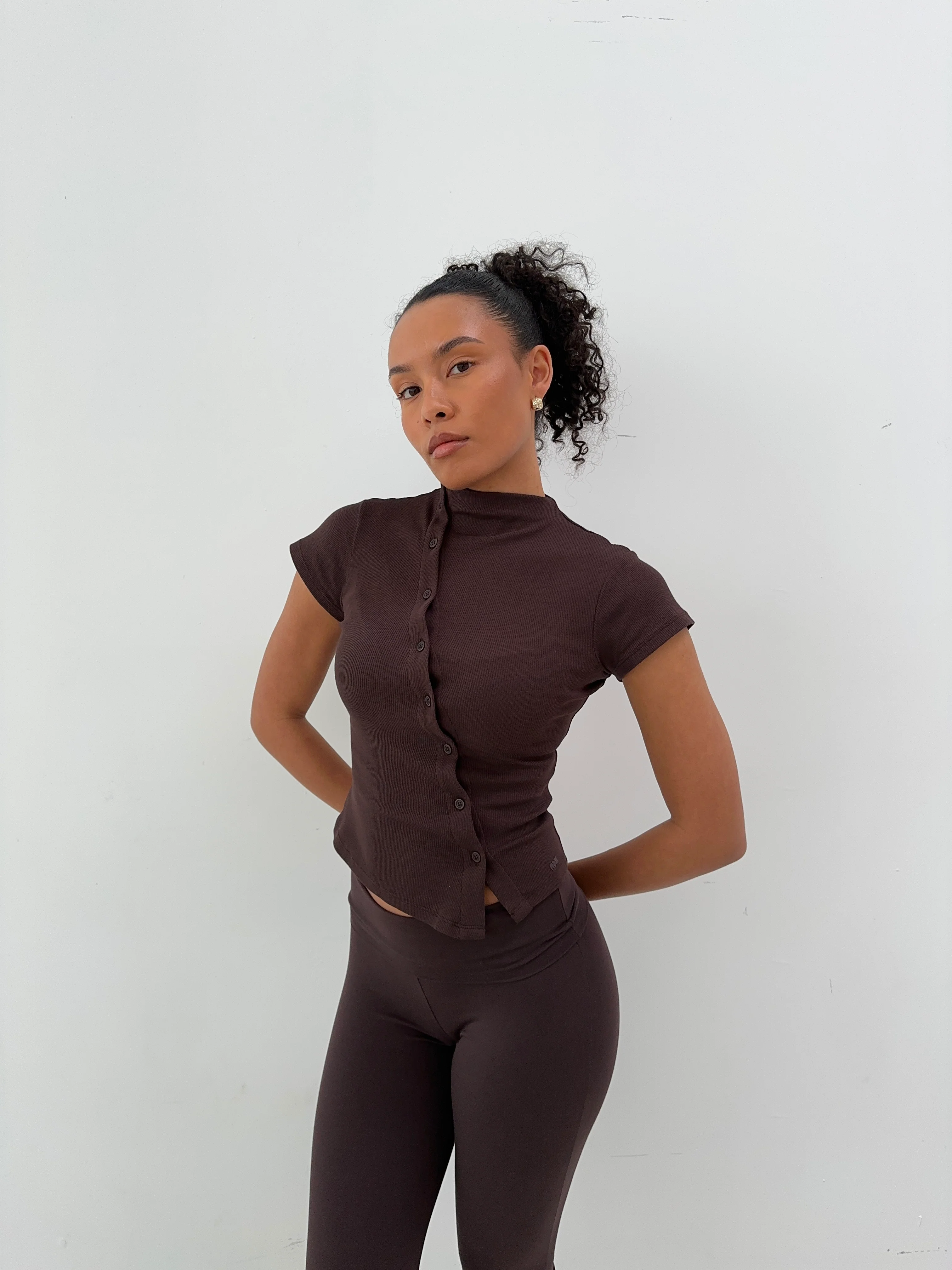 asymmetric cardigan cocoa - Image 11
