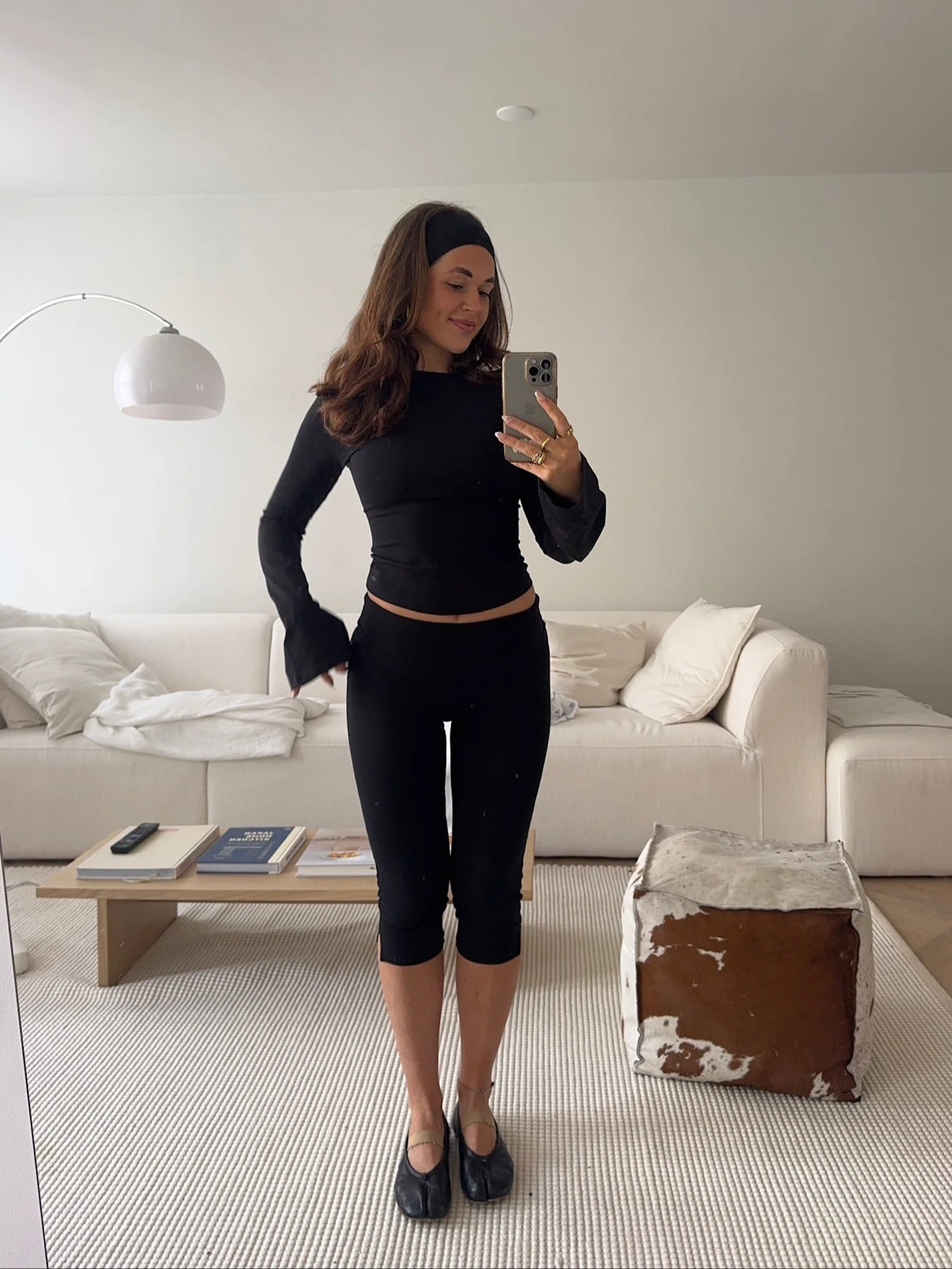 capri soft pants black