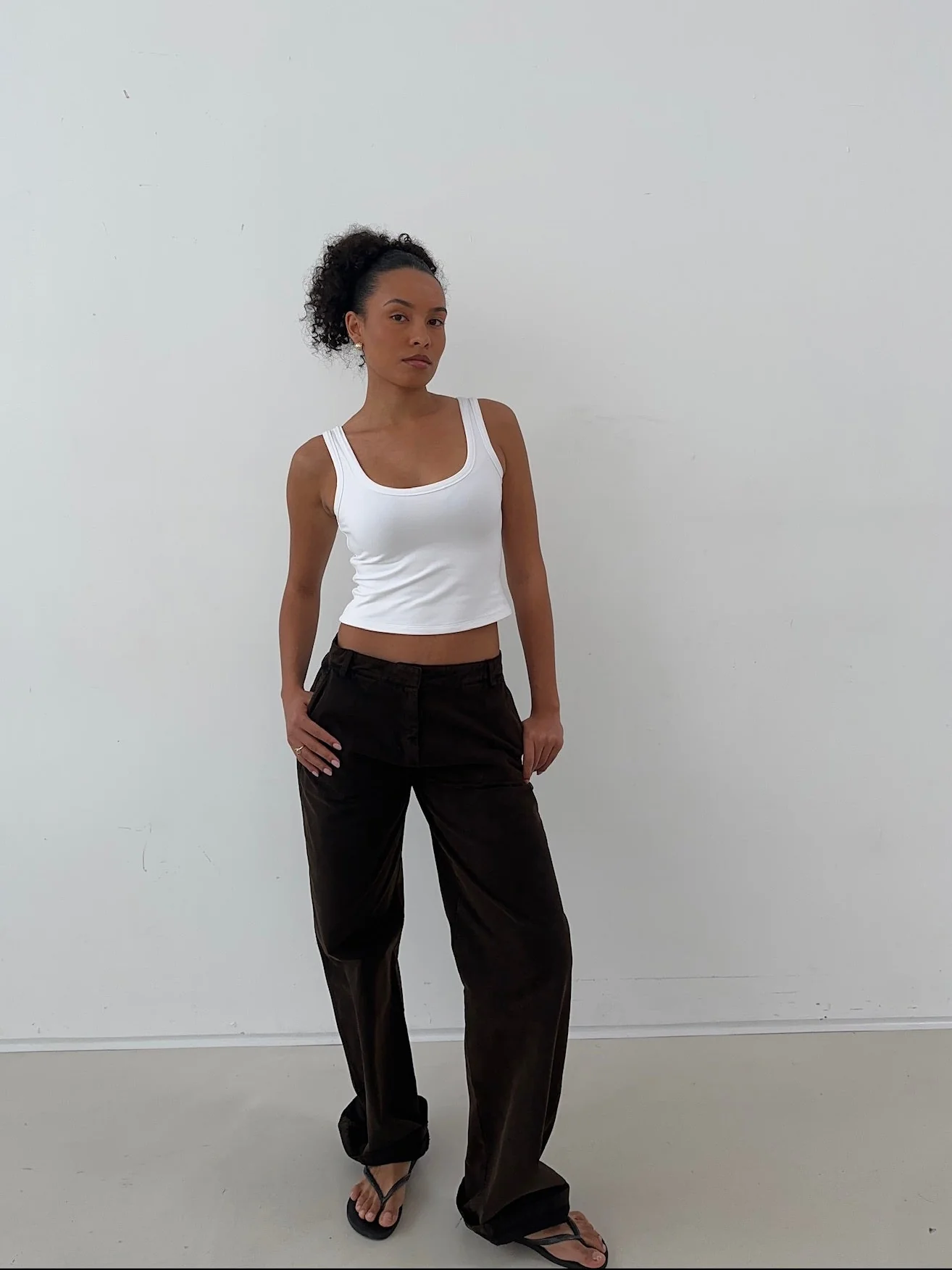 cargo pants black with wash - Image 5