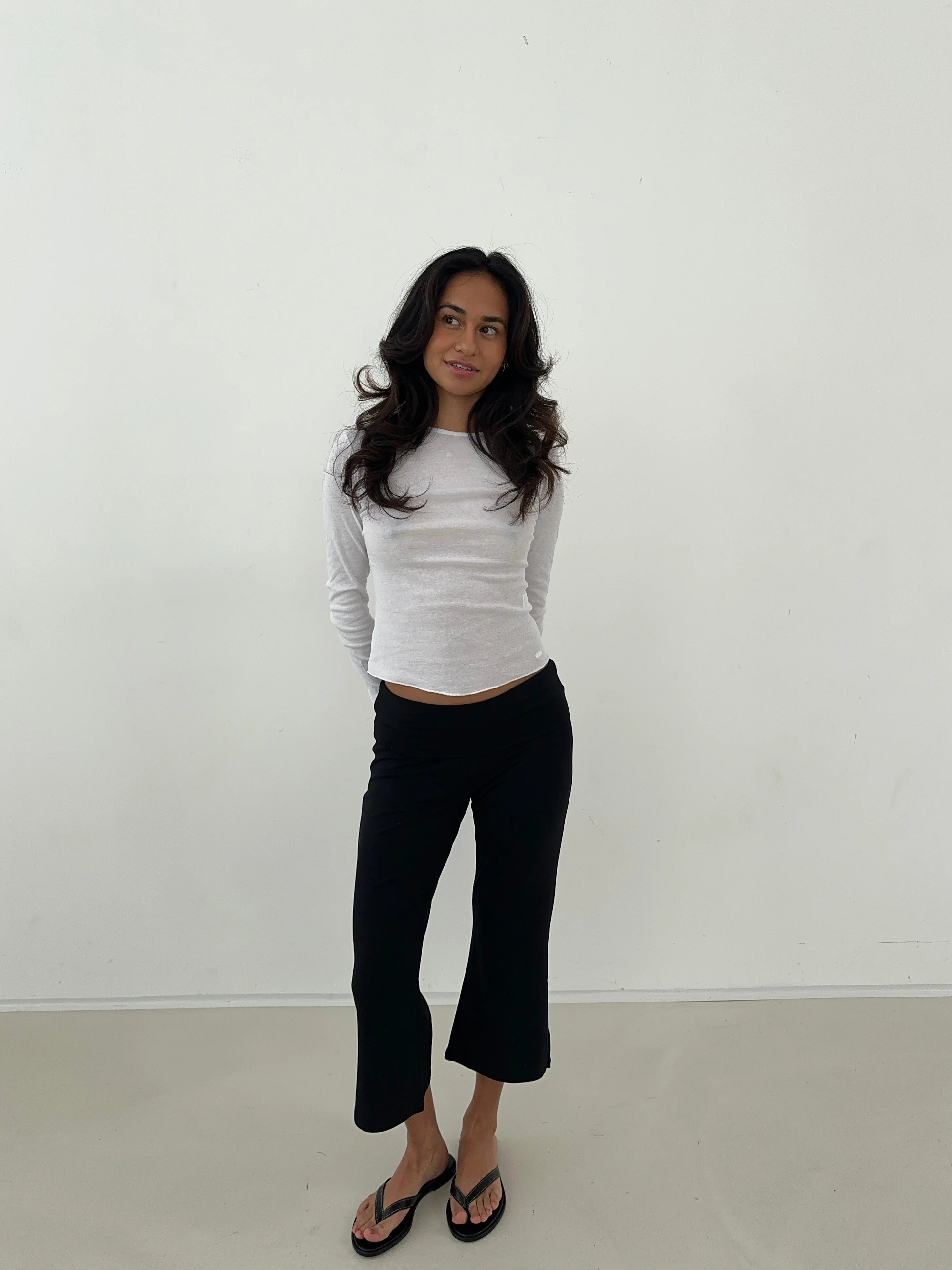 casual longsleeve white - Image 3