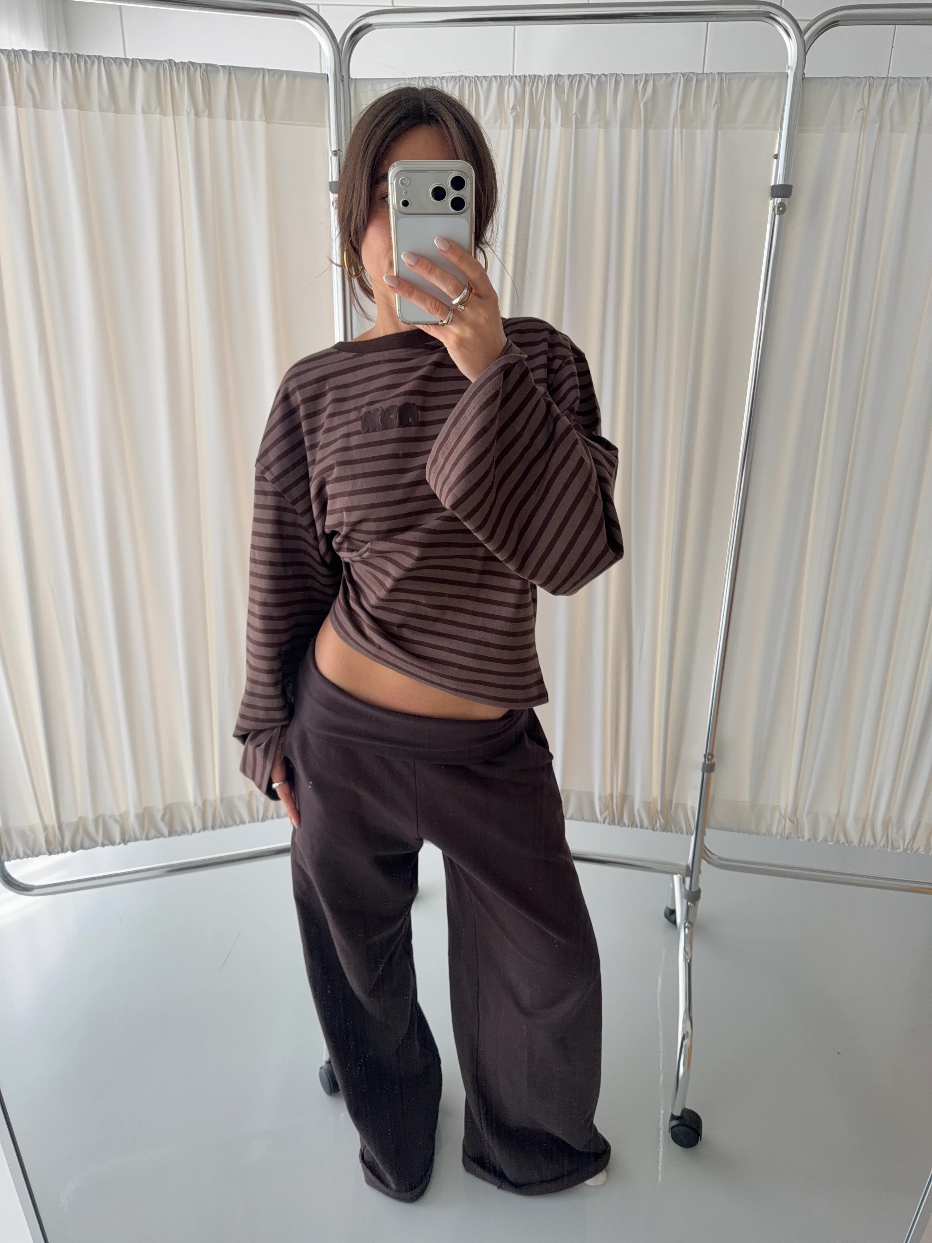 cocoa foldover longsleeve set