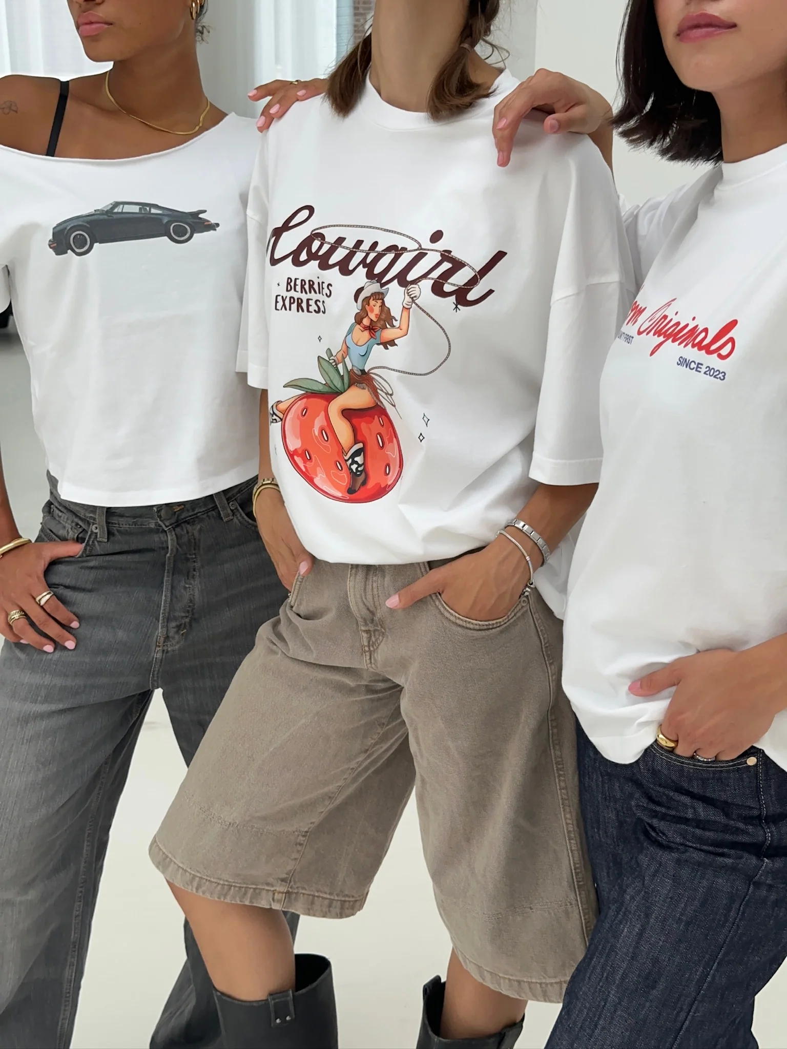 cowgirl boxy tee white - Image 7