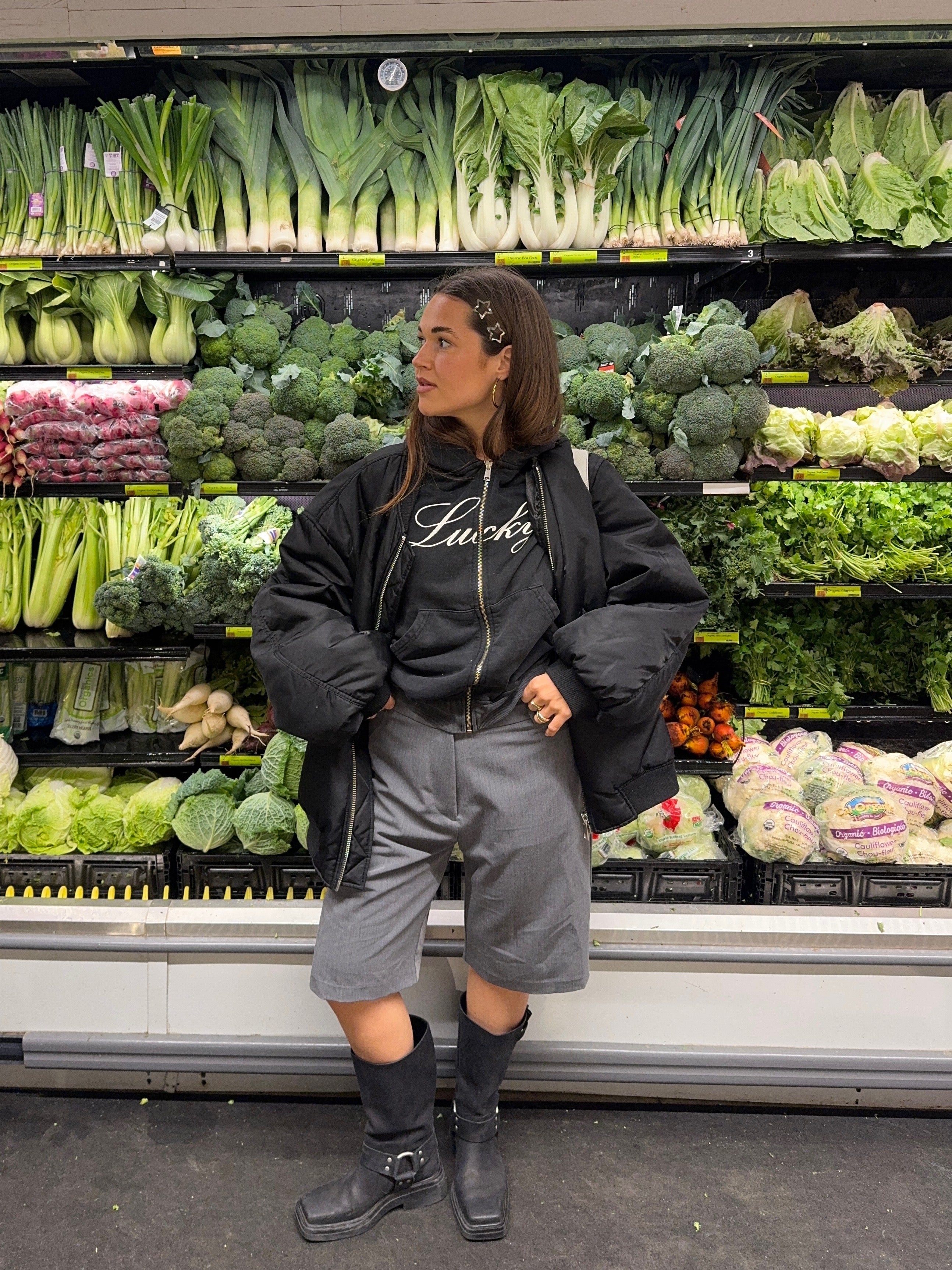 cropped suit pants grey - Image 6