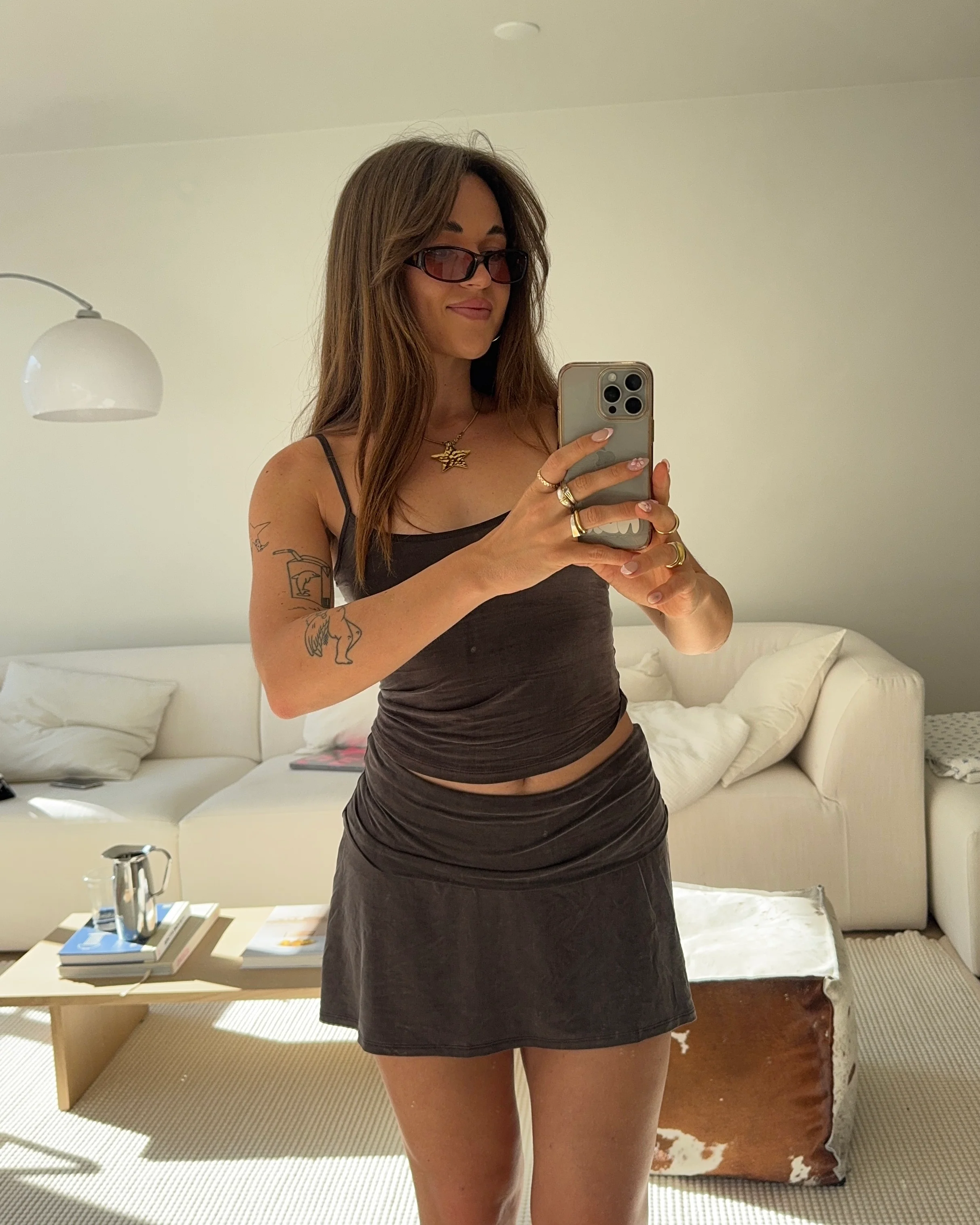 cupro set dark brown - Image 3