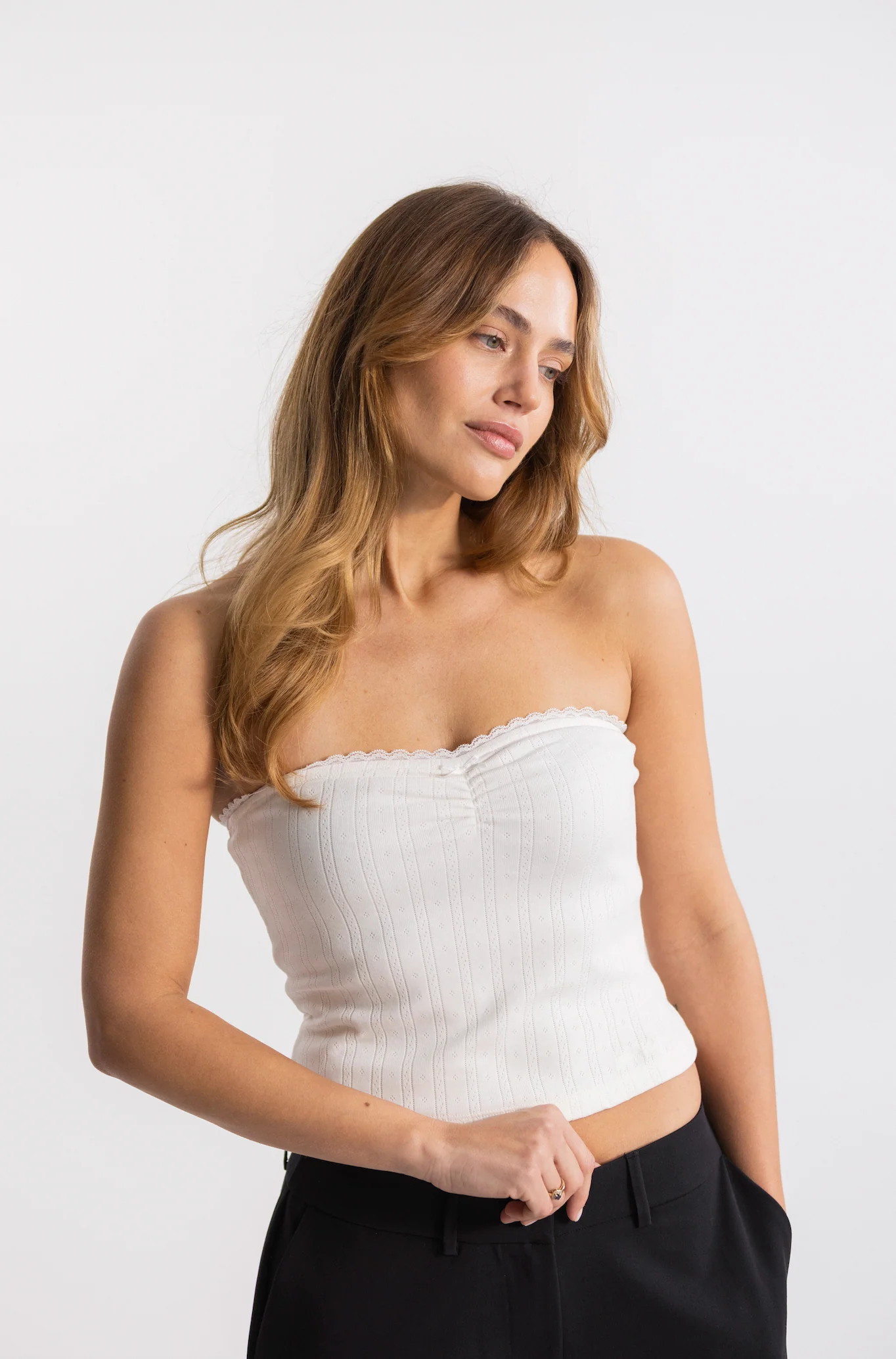 dreamy tube top off white - Image 4