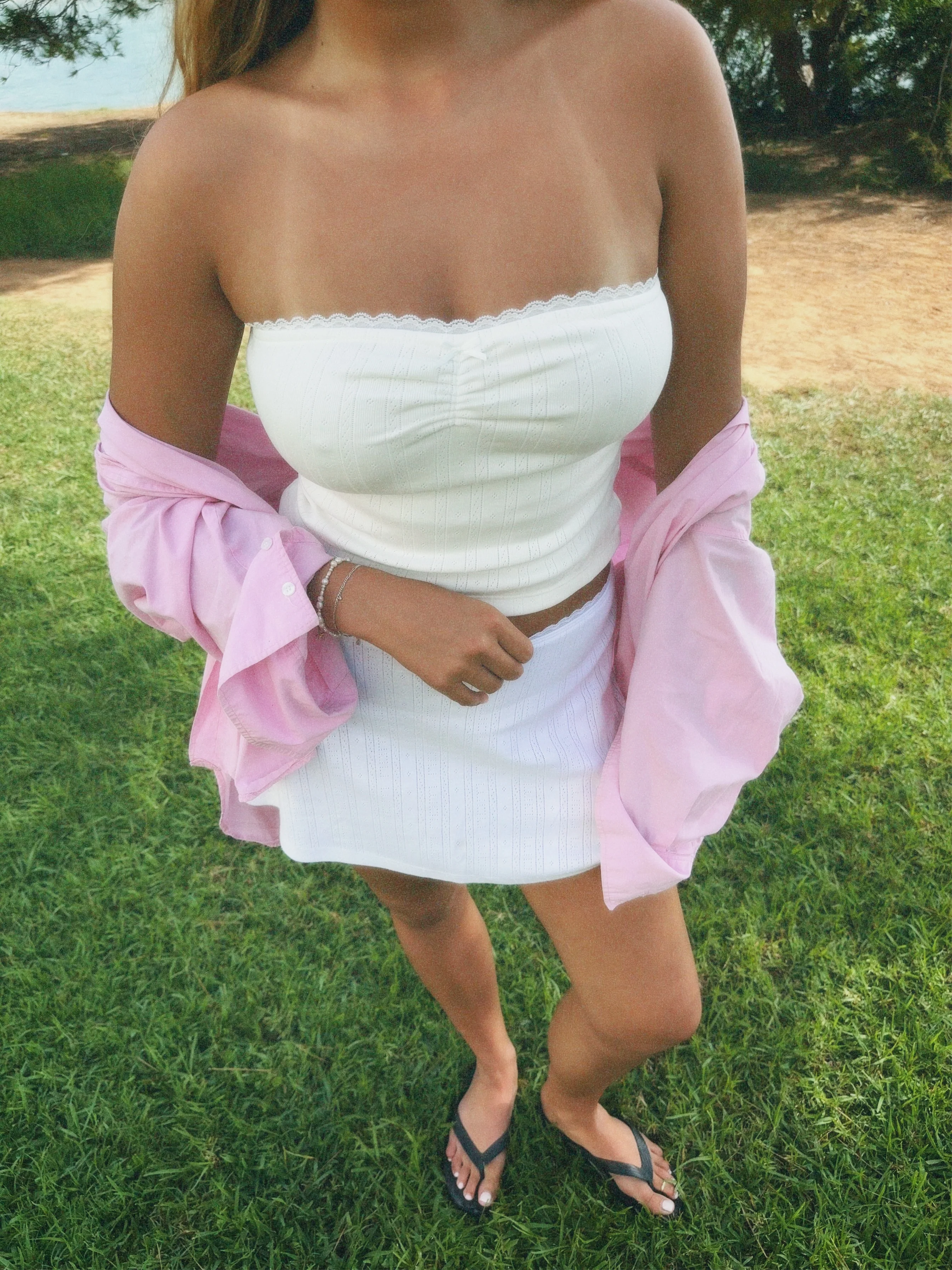 dreamy tube top off white - Image 5