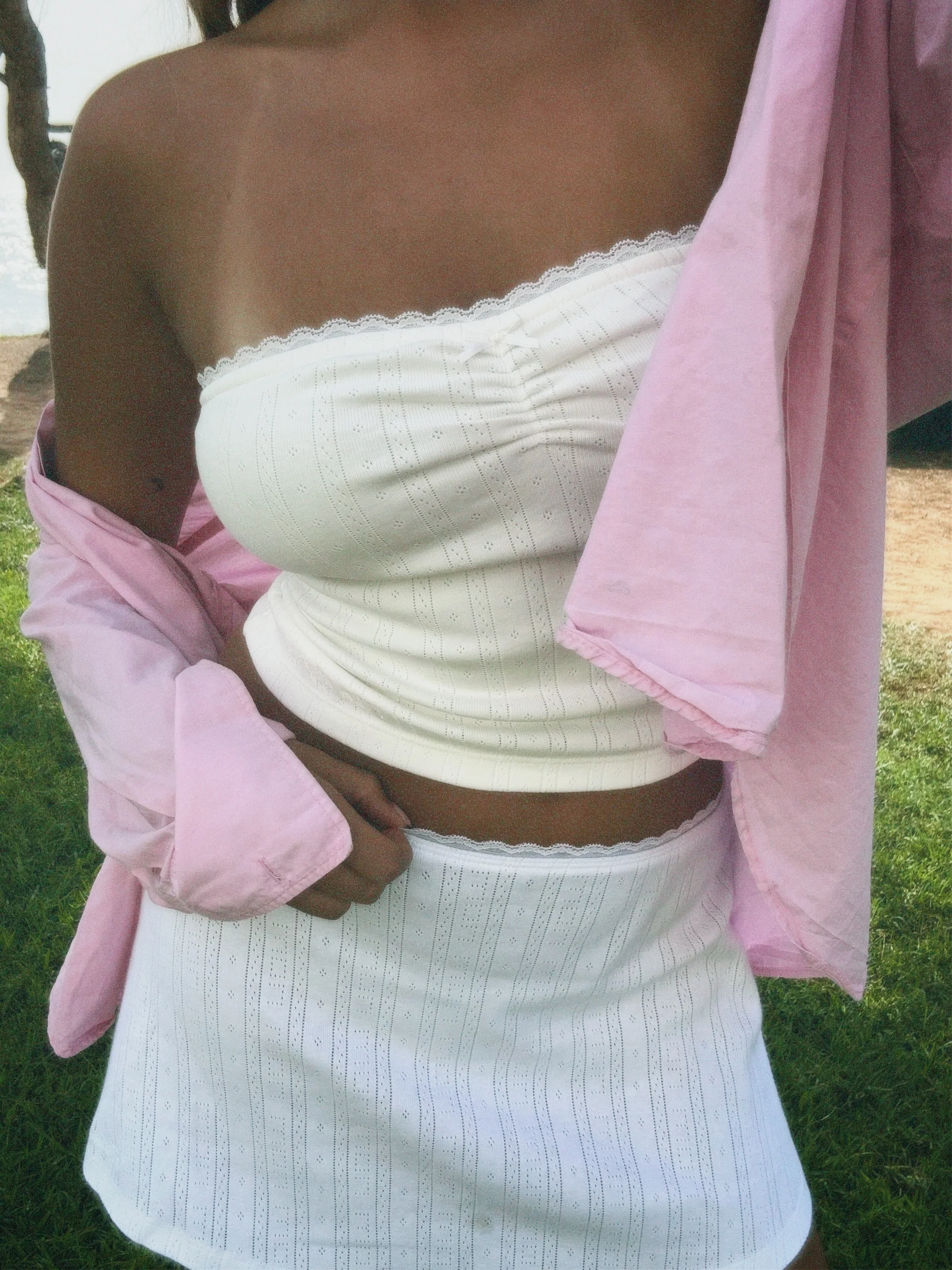 dreamy tube top off white - Image 8