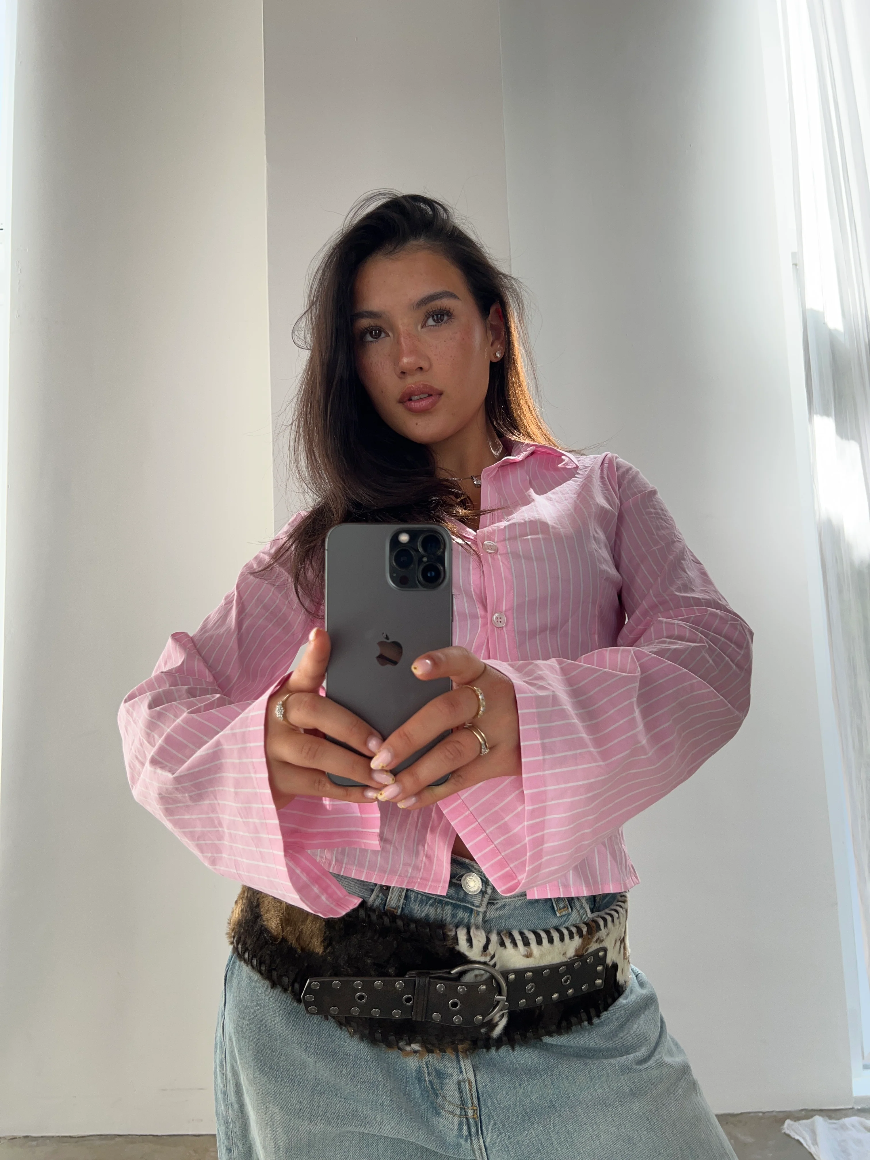 fitted blouse stripes - Image 7