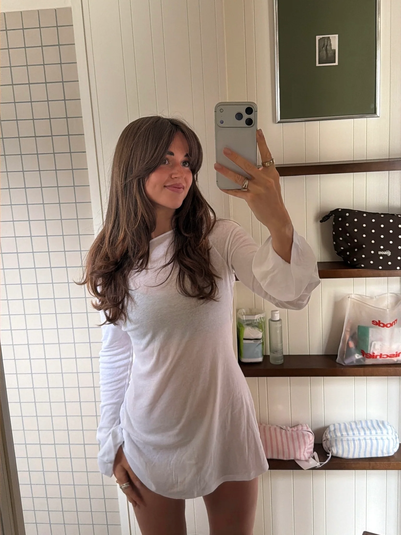 flared casual dress white - Image 12