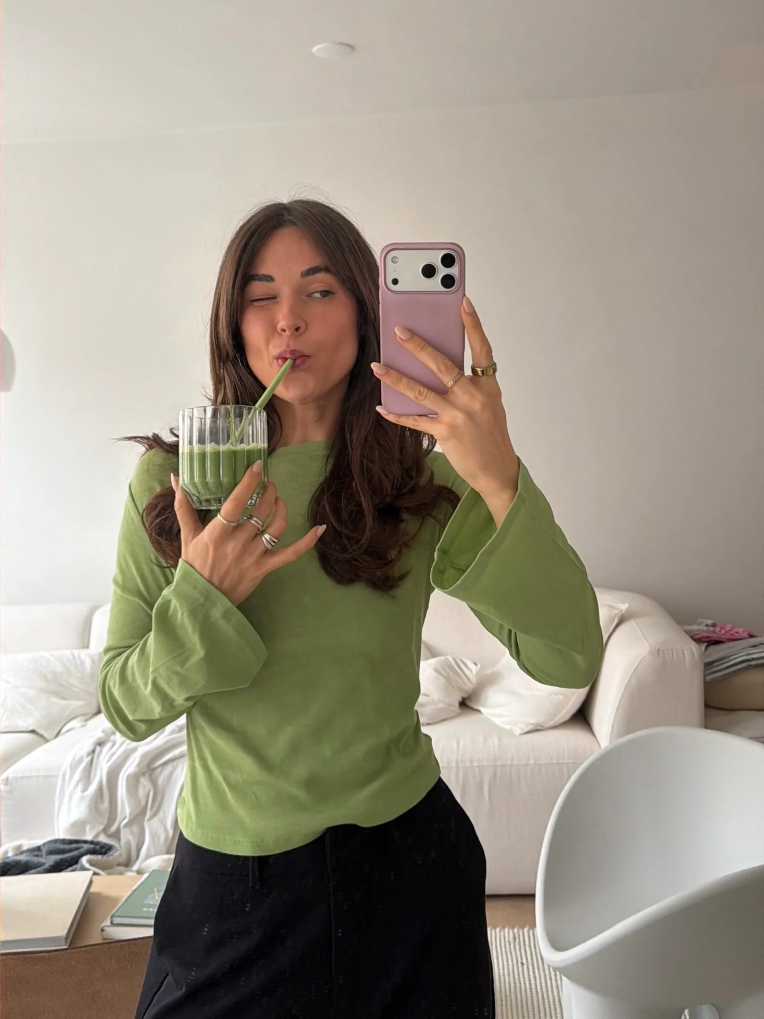 flared longsleeve green - Image 3