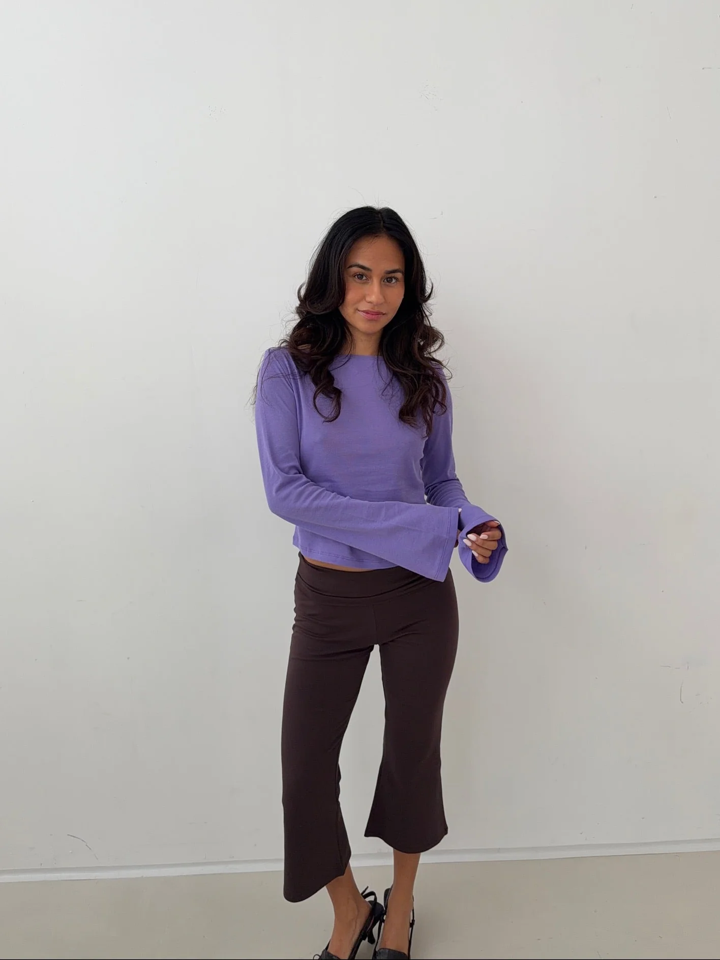 flared longsleeve lilac - Image 6