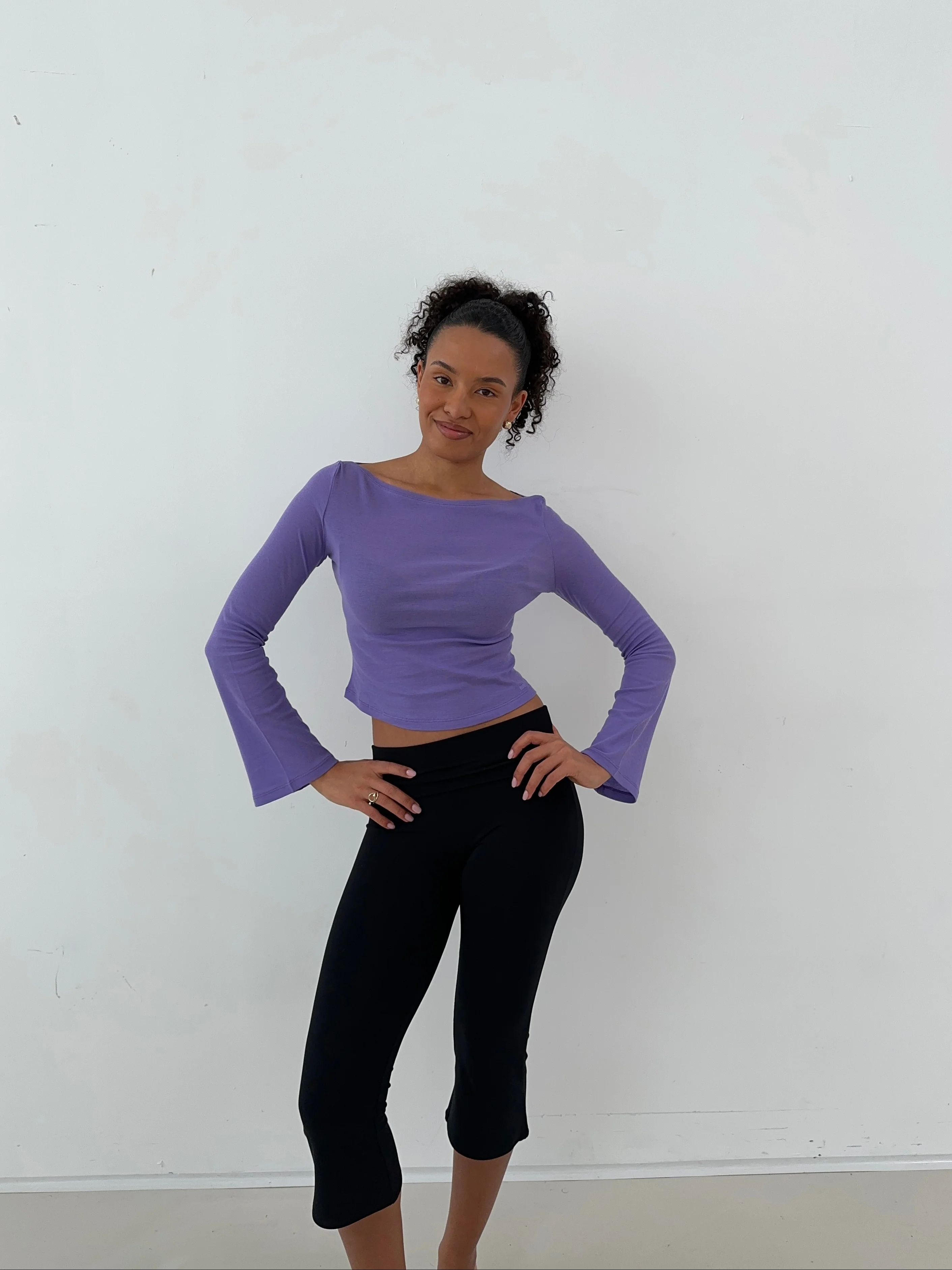 flared longsleeve lilac - Image 7