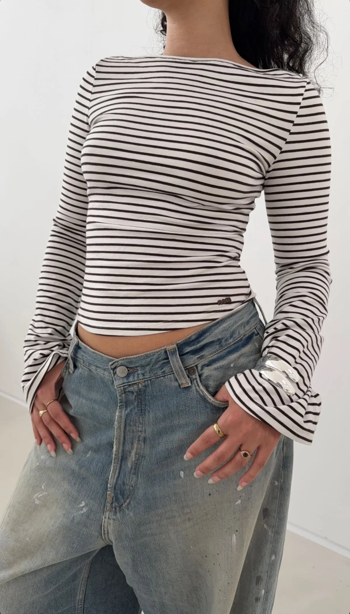 flared soft longsleeve stripes - Image 3