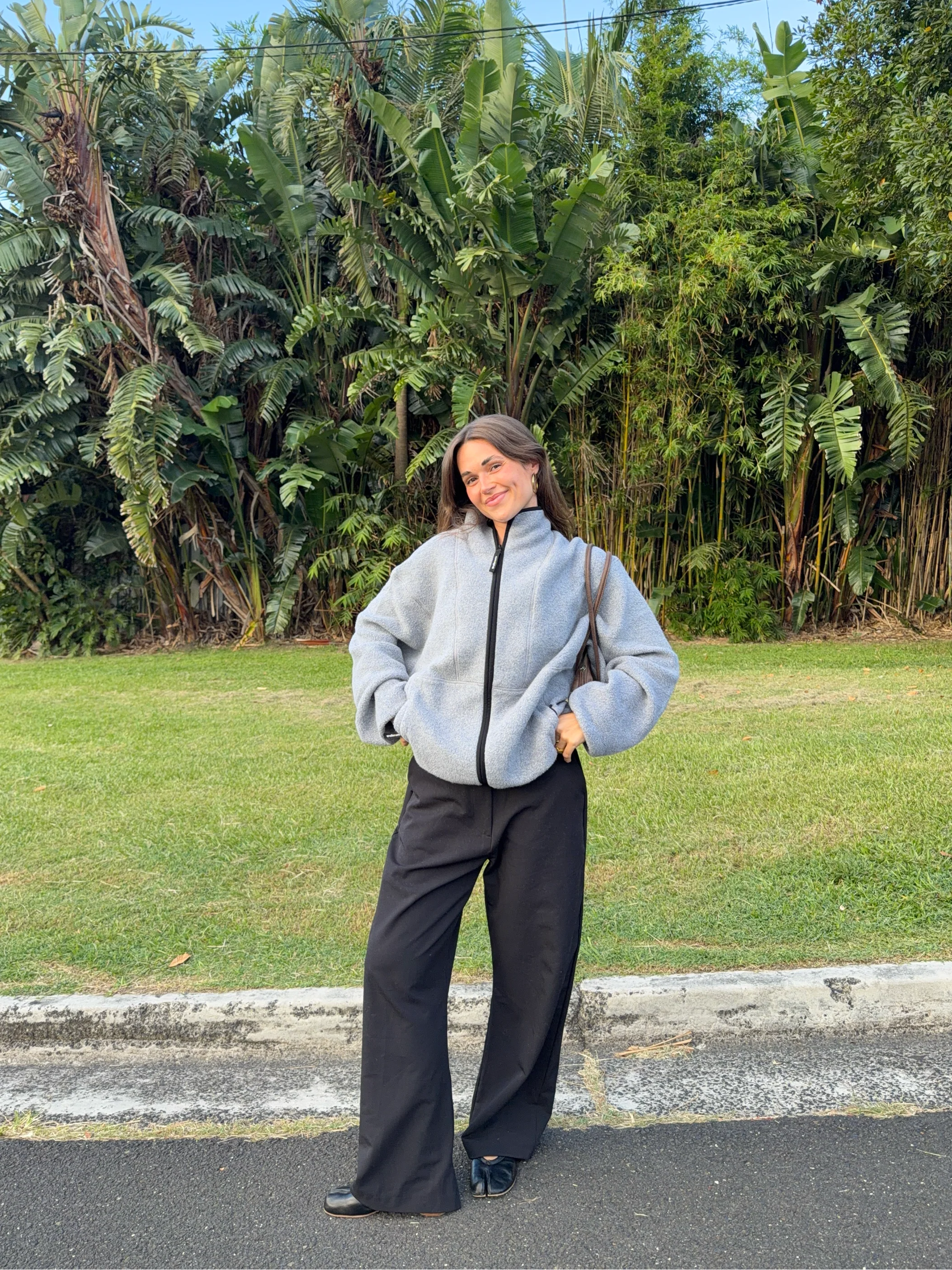 fleece jacket grey melange - Image 14