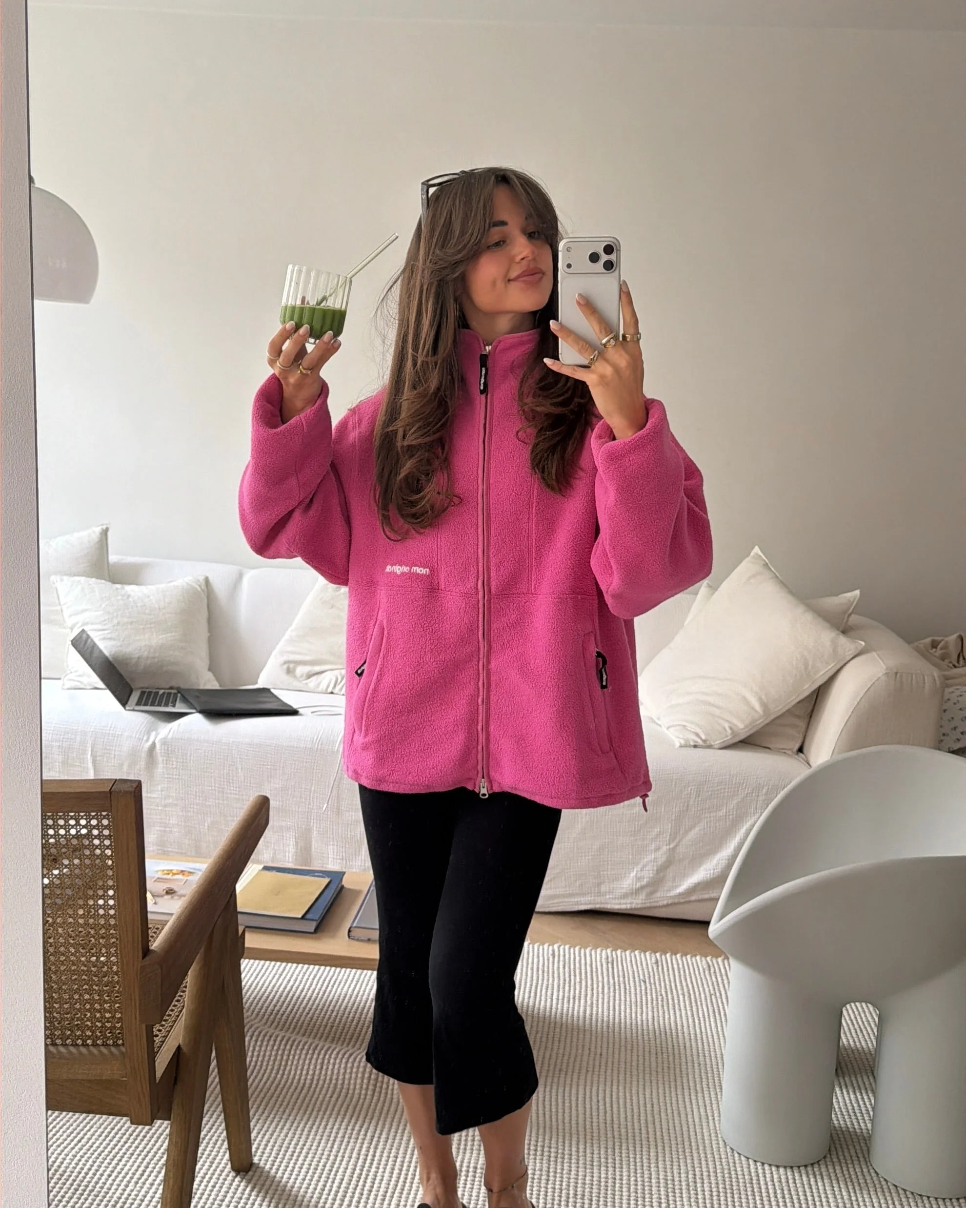 fleece jacket magenta