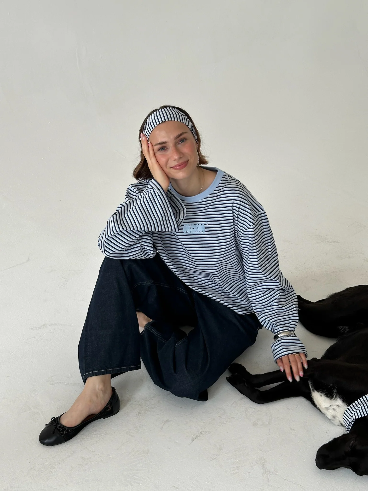 x gesina - hairband blue stripes - Image 3