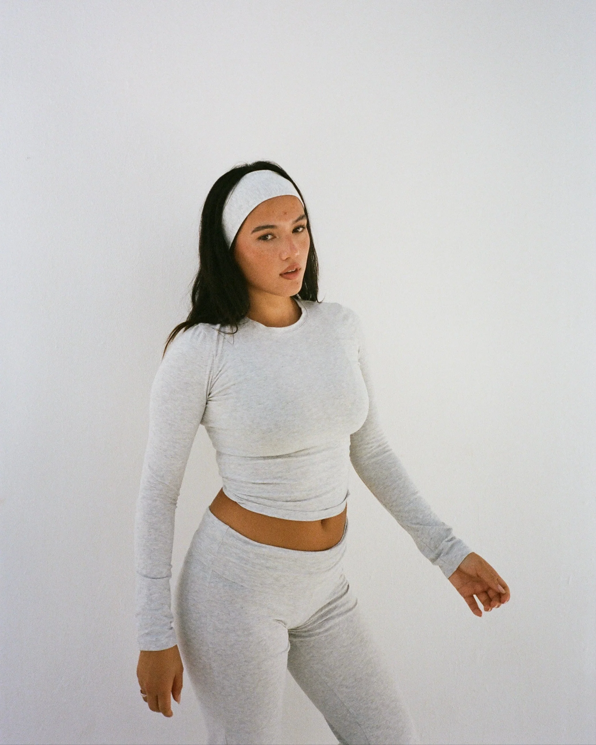 soft longsleeve long grey melange - Image 11