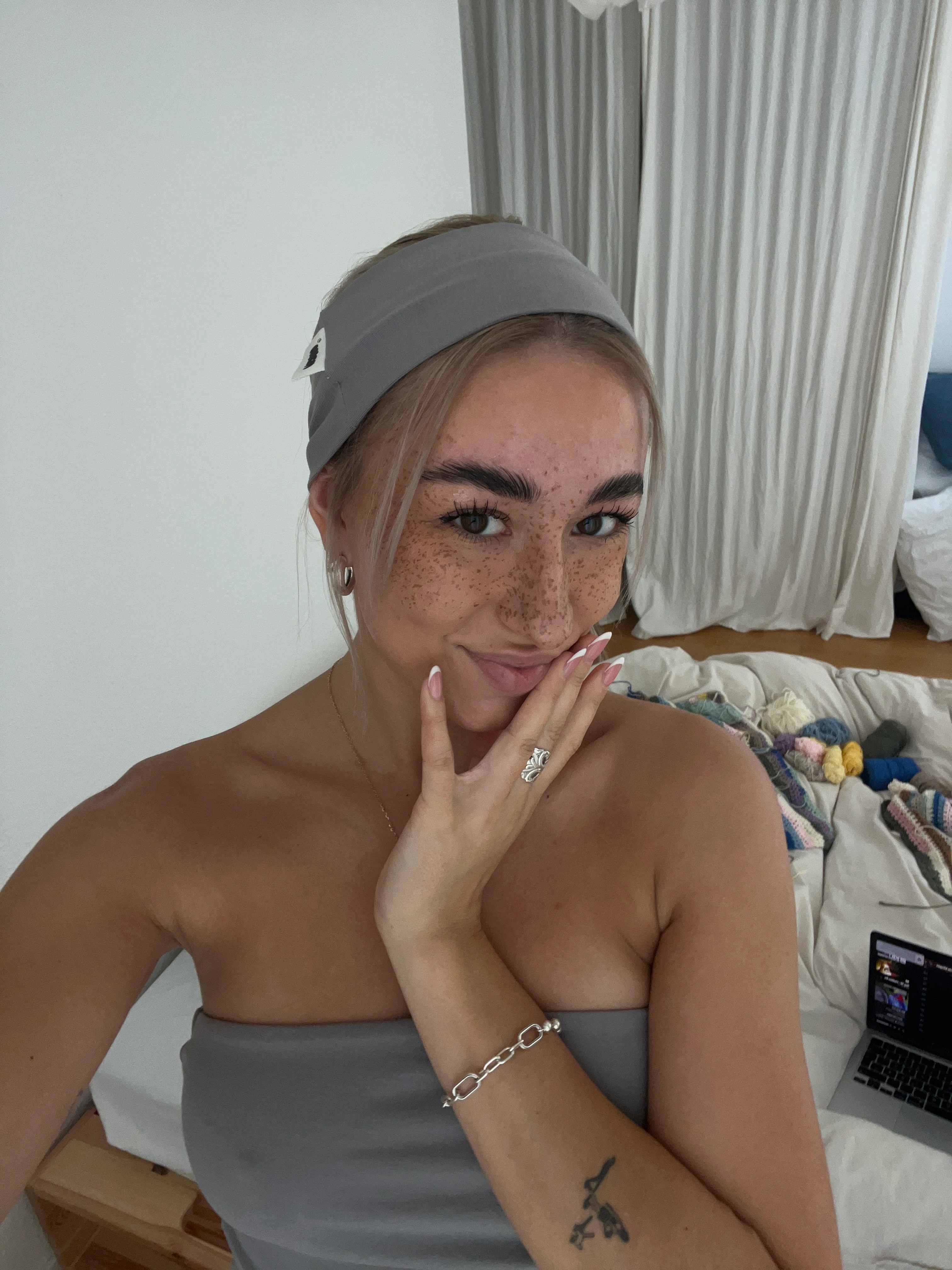 x lili - hairband light grey - Image 3
