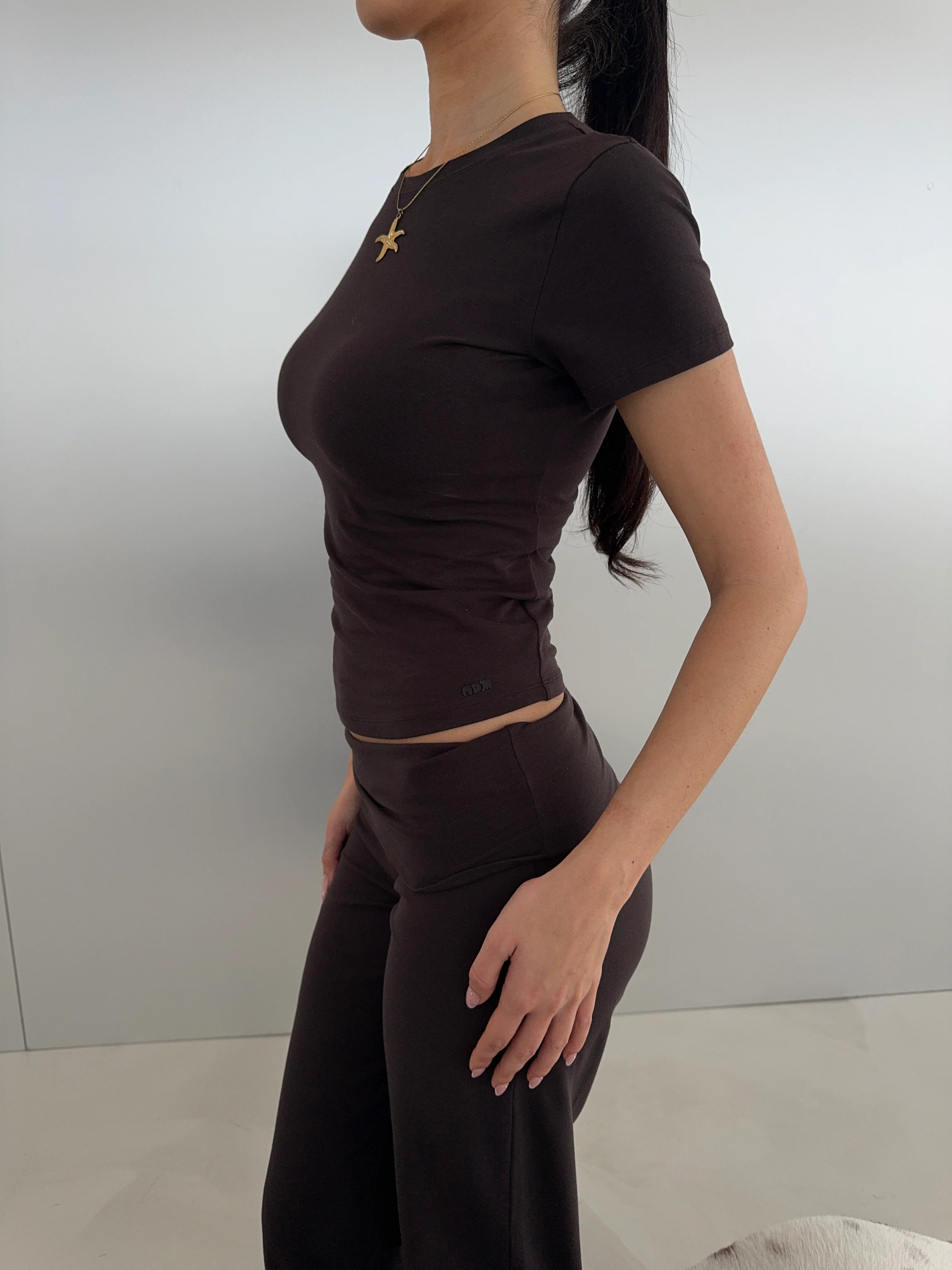 soft pants dark brown - Image 10