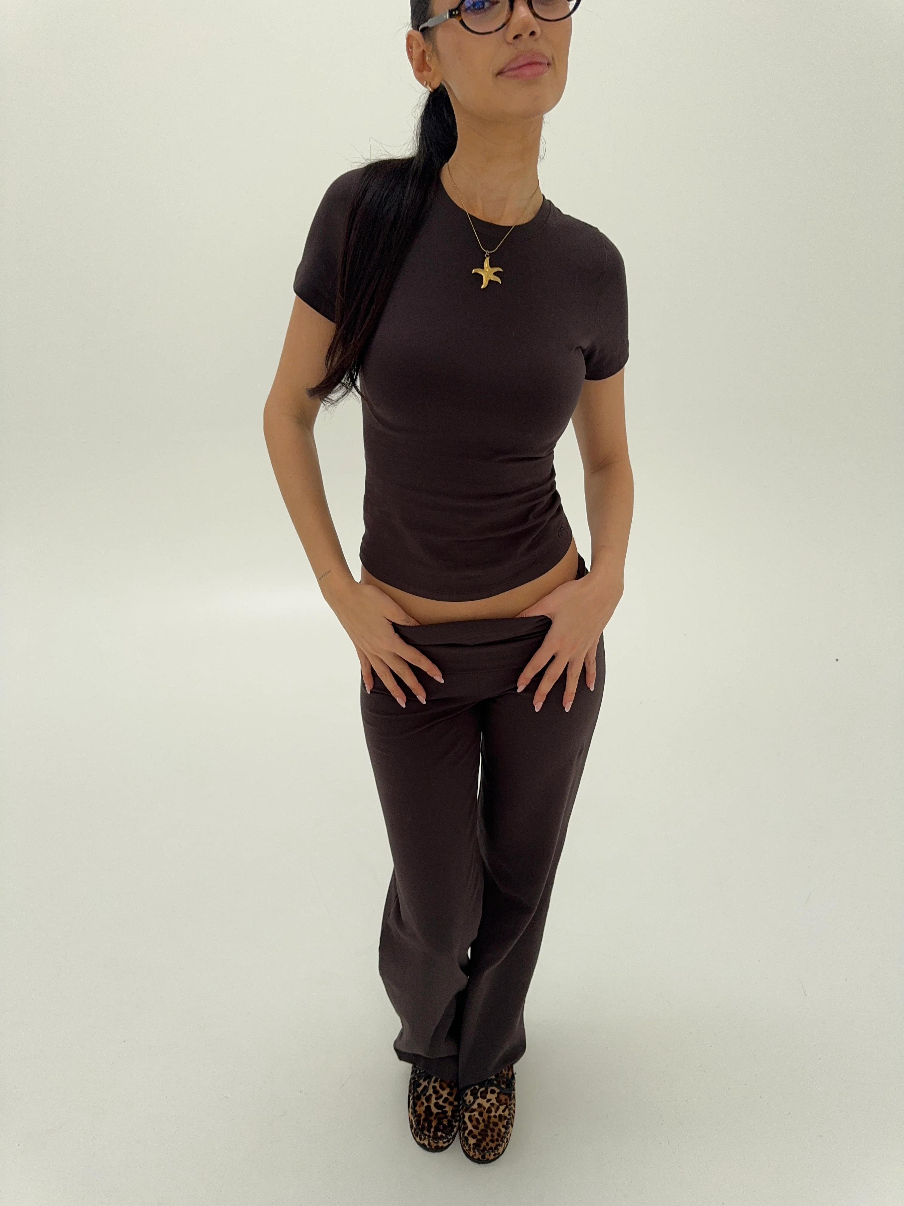 soft pants dark brown - Image 13