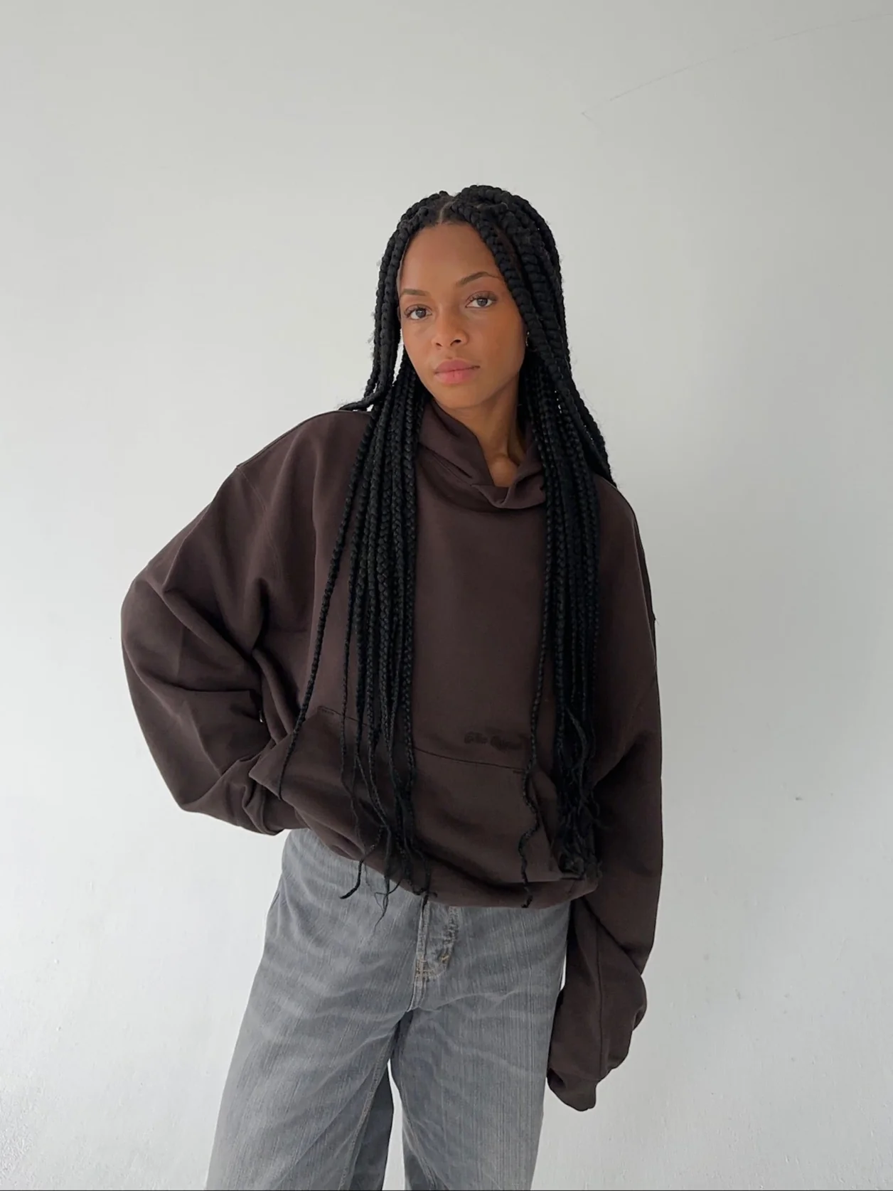 hoodie dark brown - Image 12