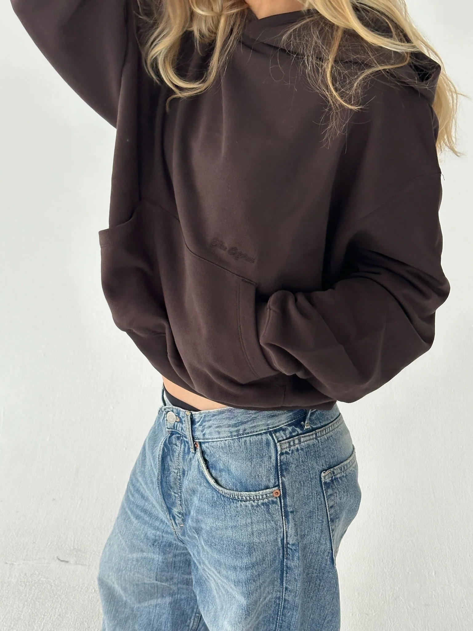 hoodie dark brown - Image 4