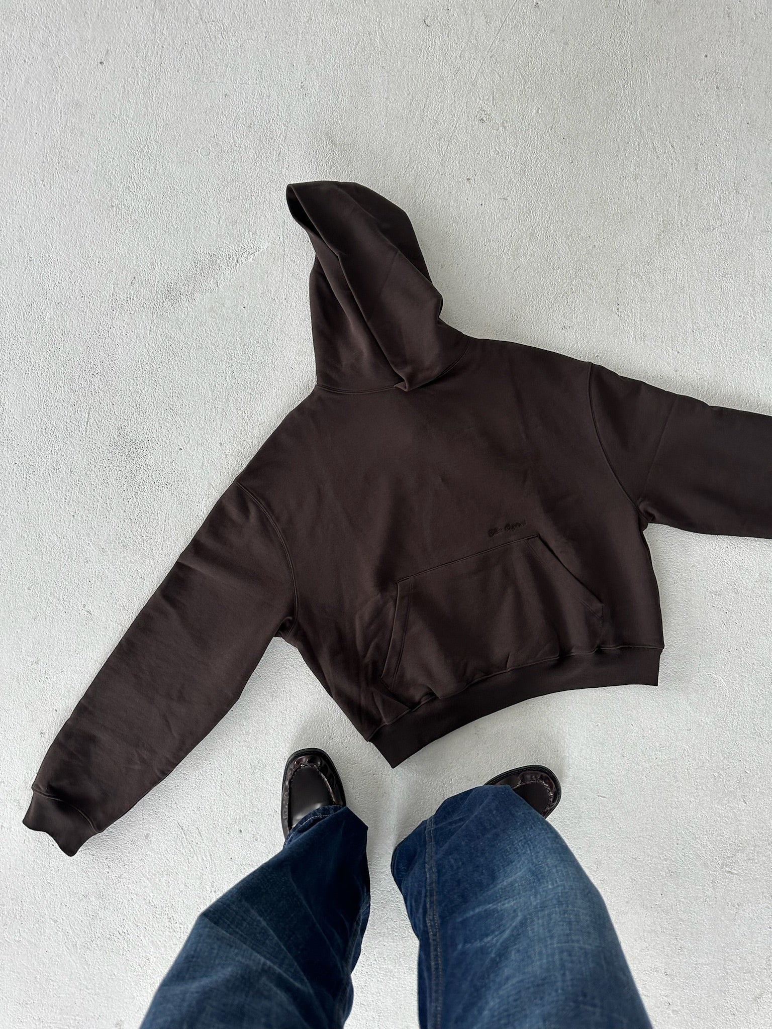 hoodie dark brown - Image 7