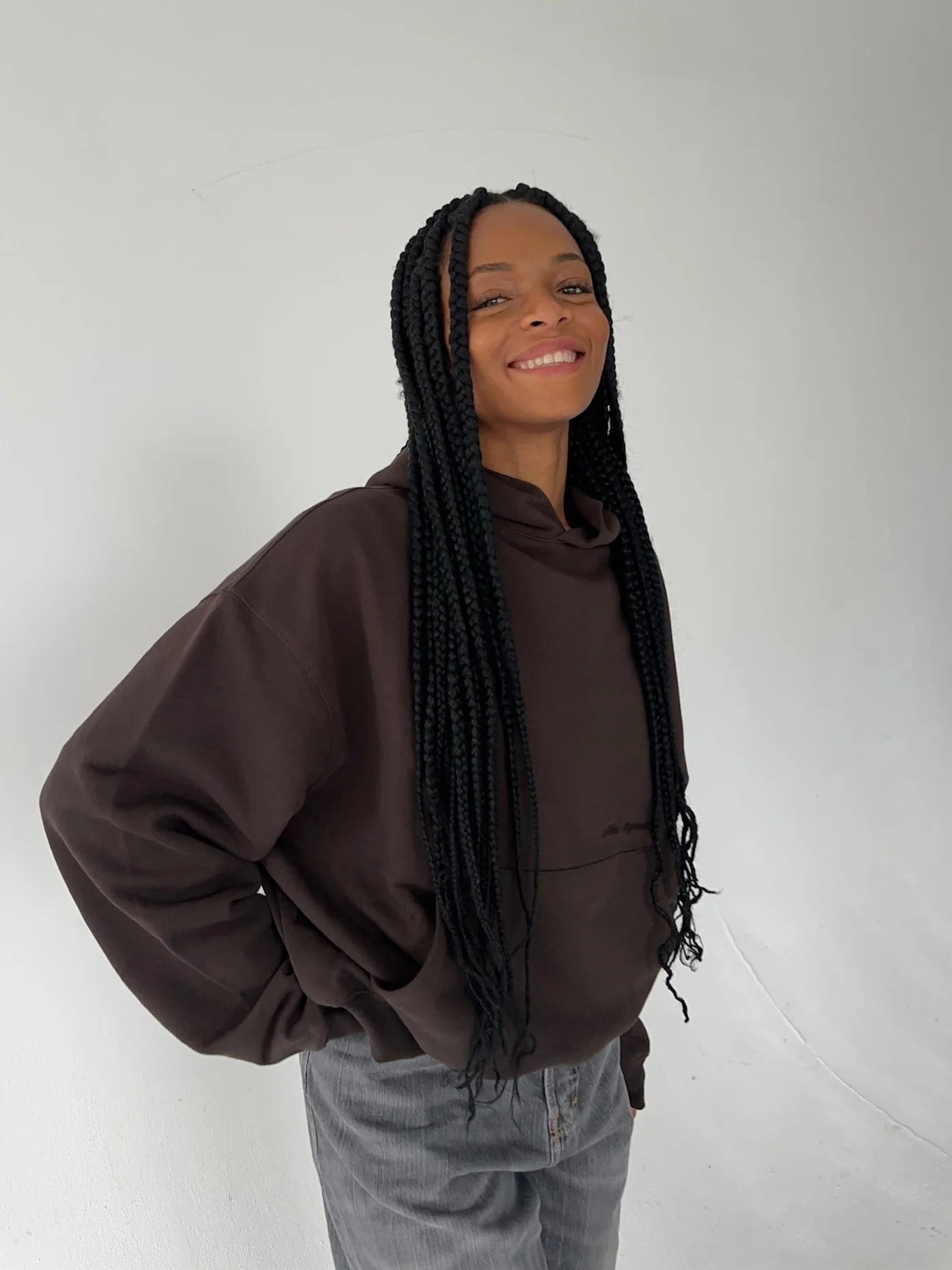 hoodie dark brown - Image 8