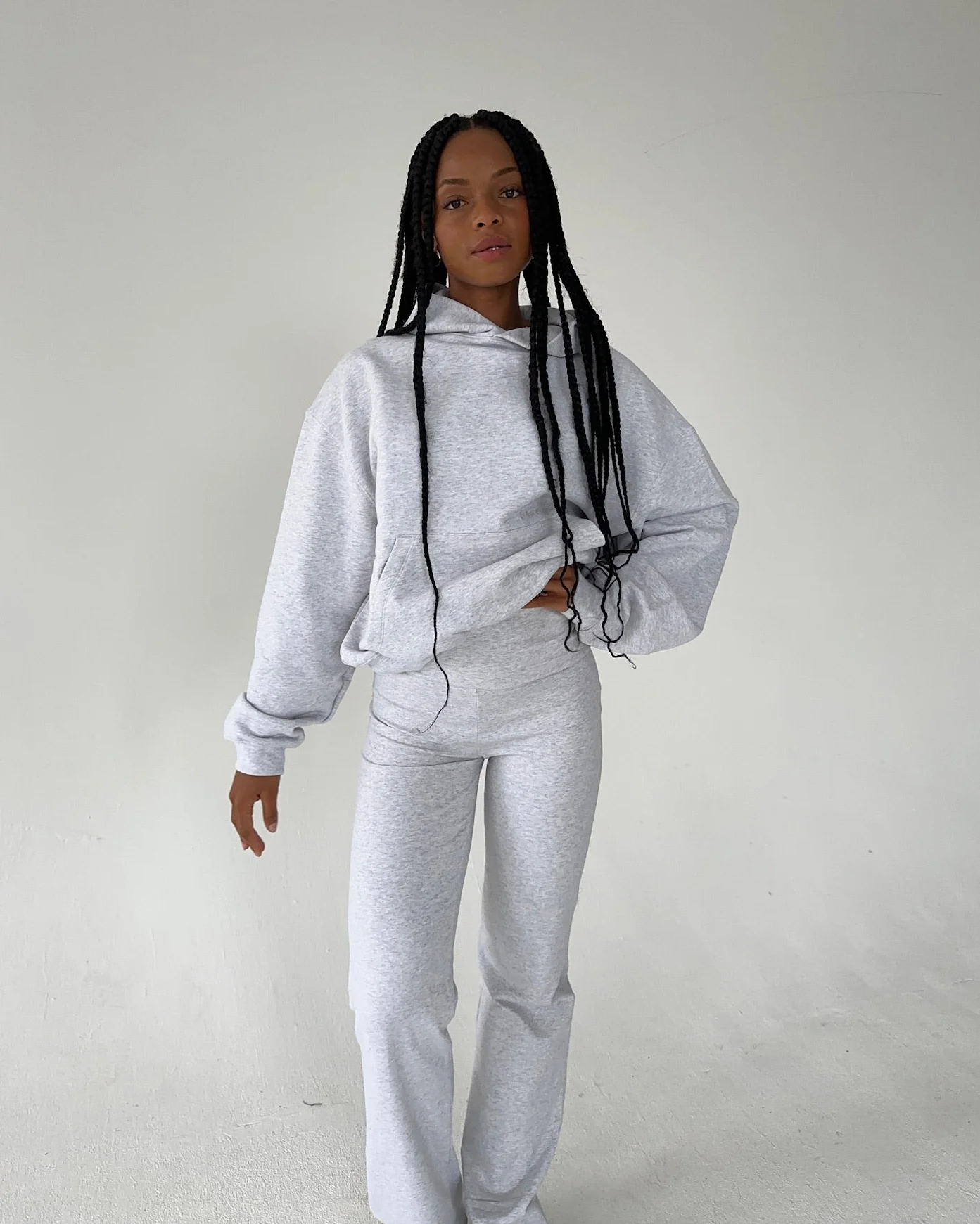 hoodie grey melange - Image 2