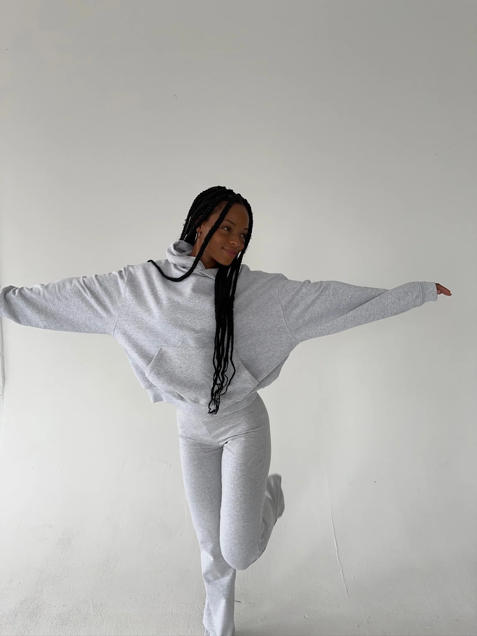 hoodie grey melange - Image 8