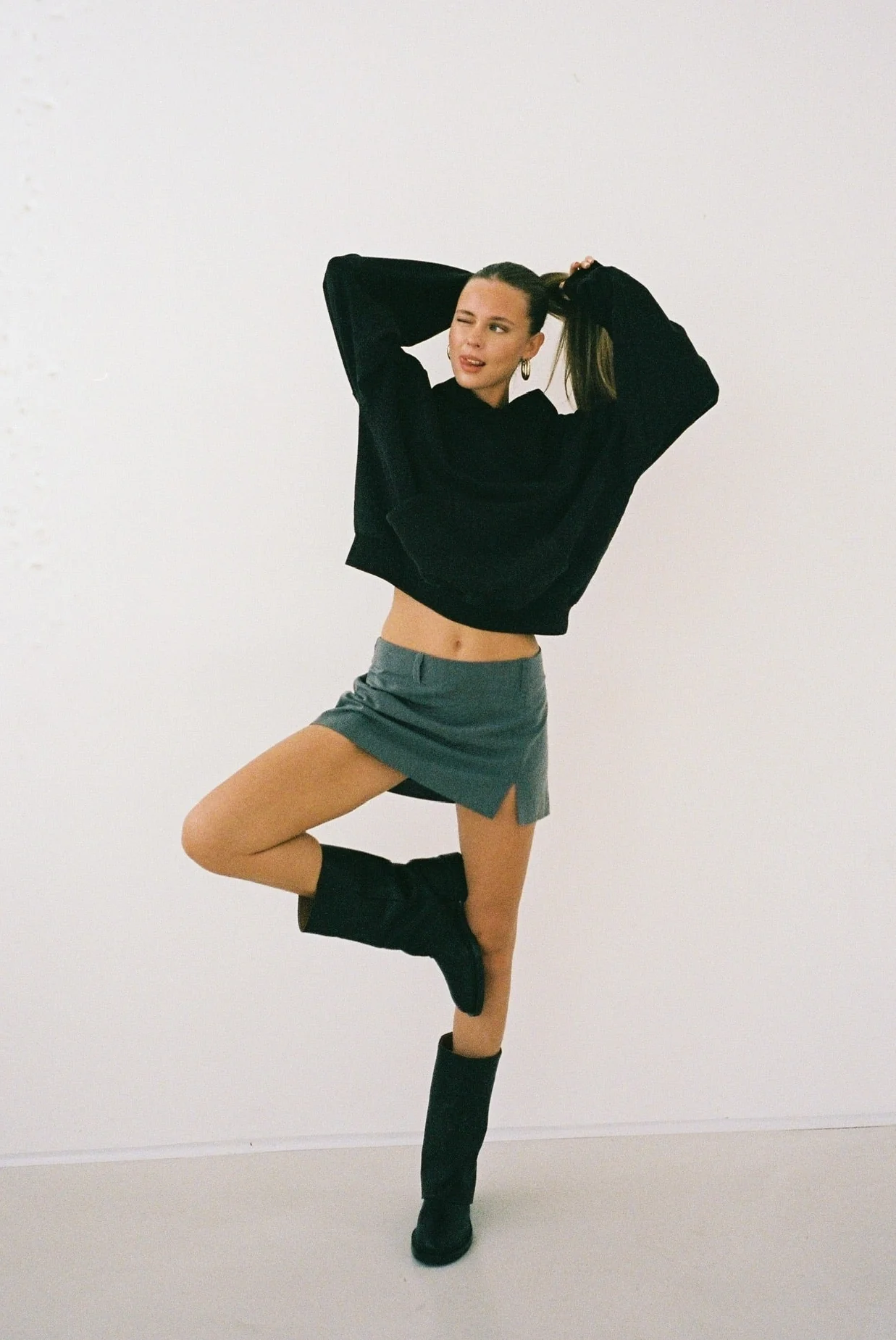 mini skirt grey - Image 2