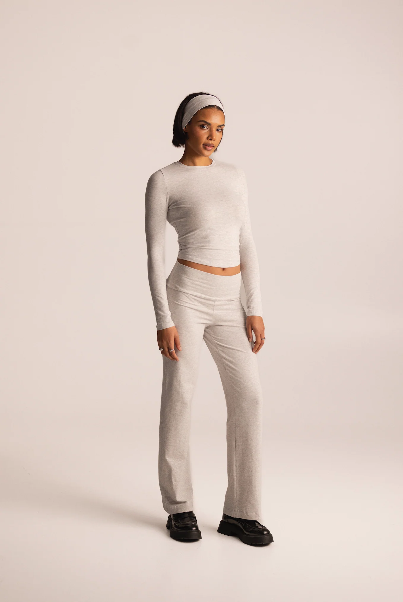 soft longsleeve long grey melange - Image 3
