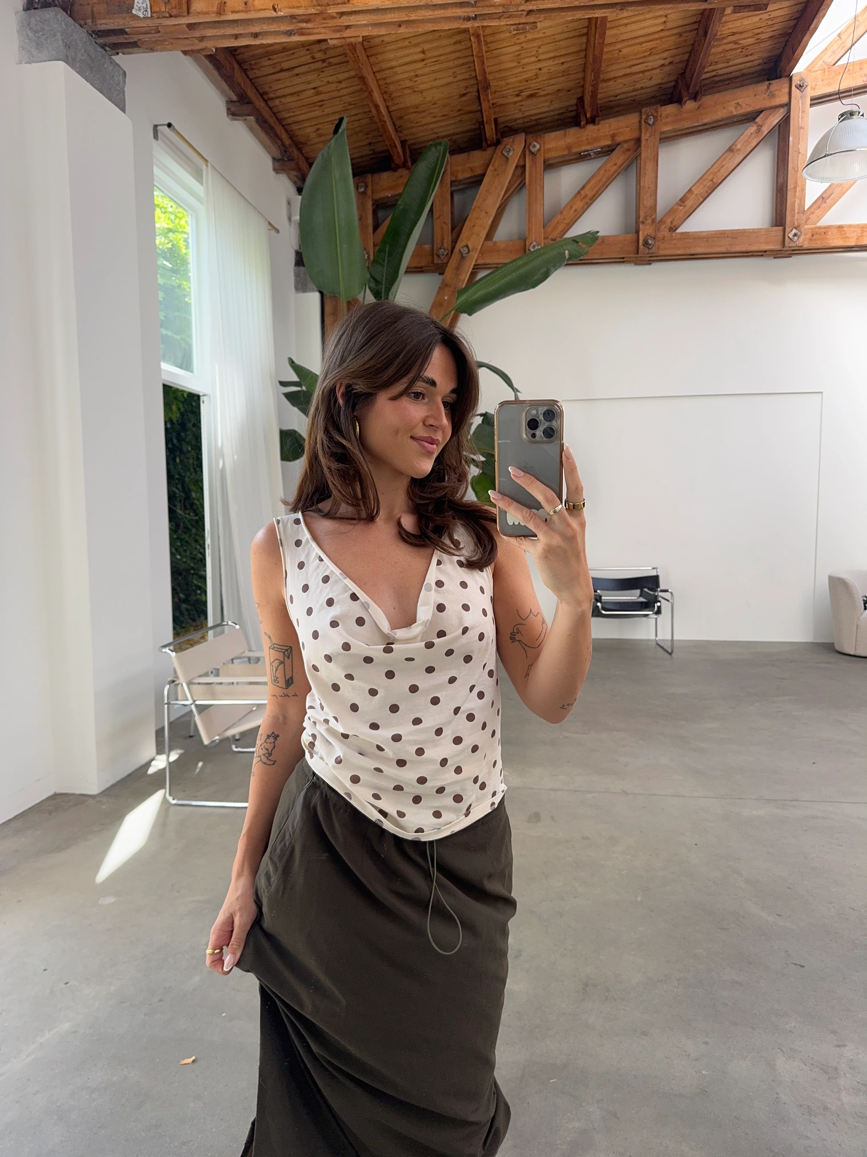 melt top polka dots brown - Image 6