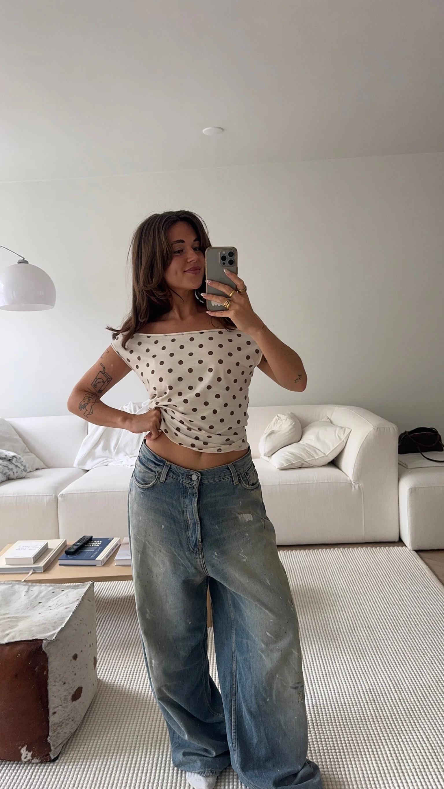 melt top polka dots brown - Image 8