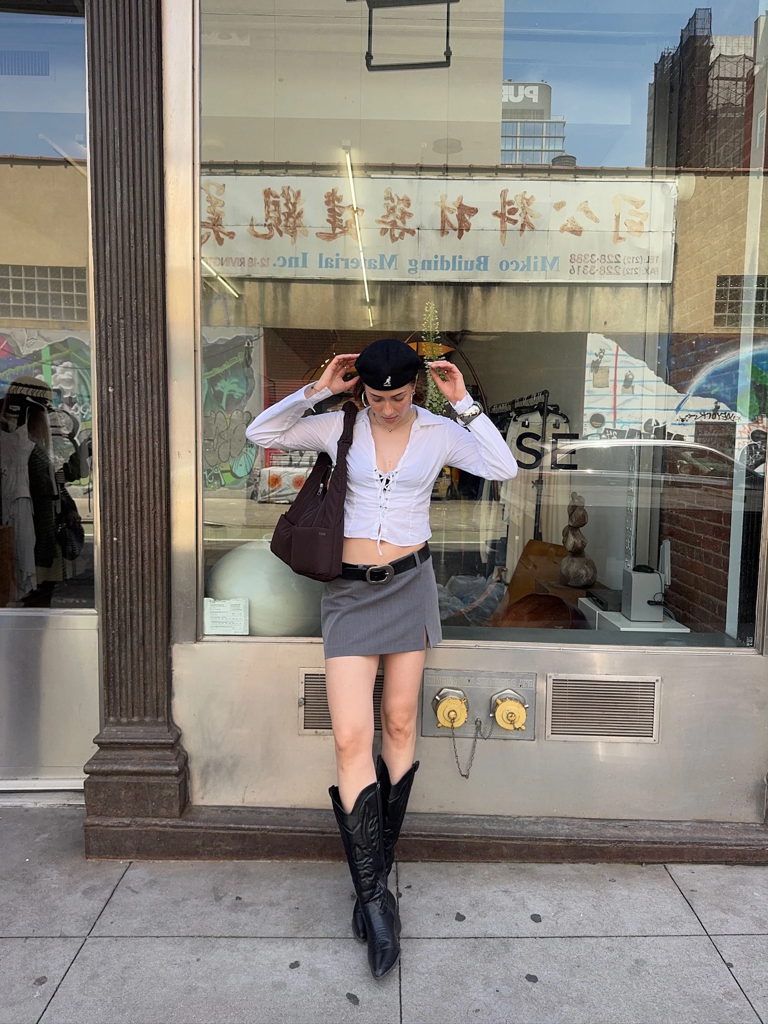 mini skirt grey - Image 6