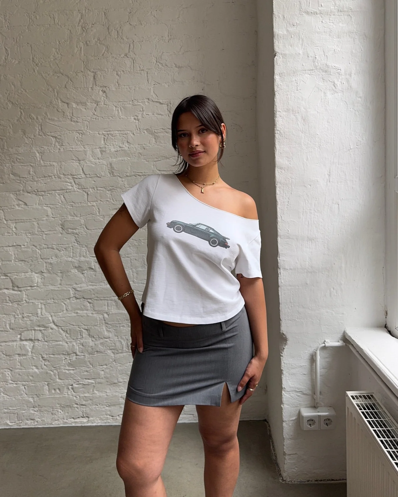 mini skirt grey - Image 7