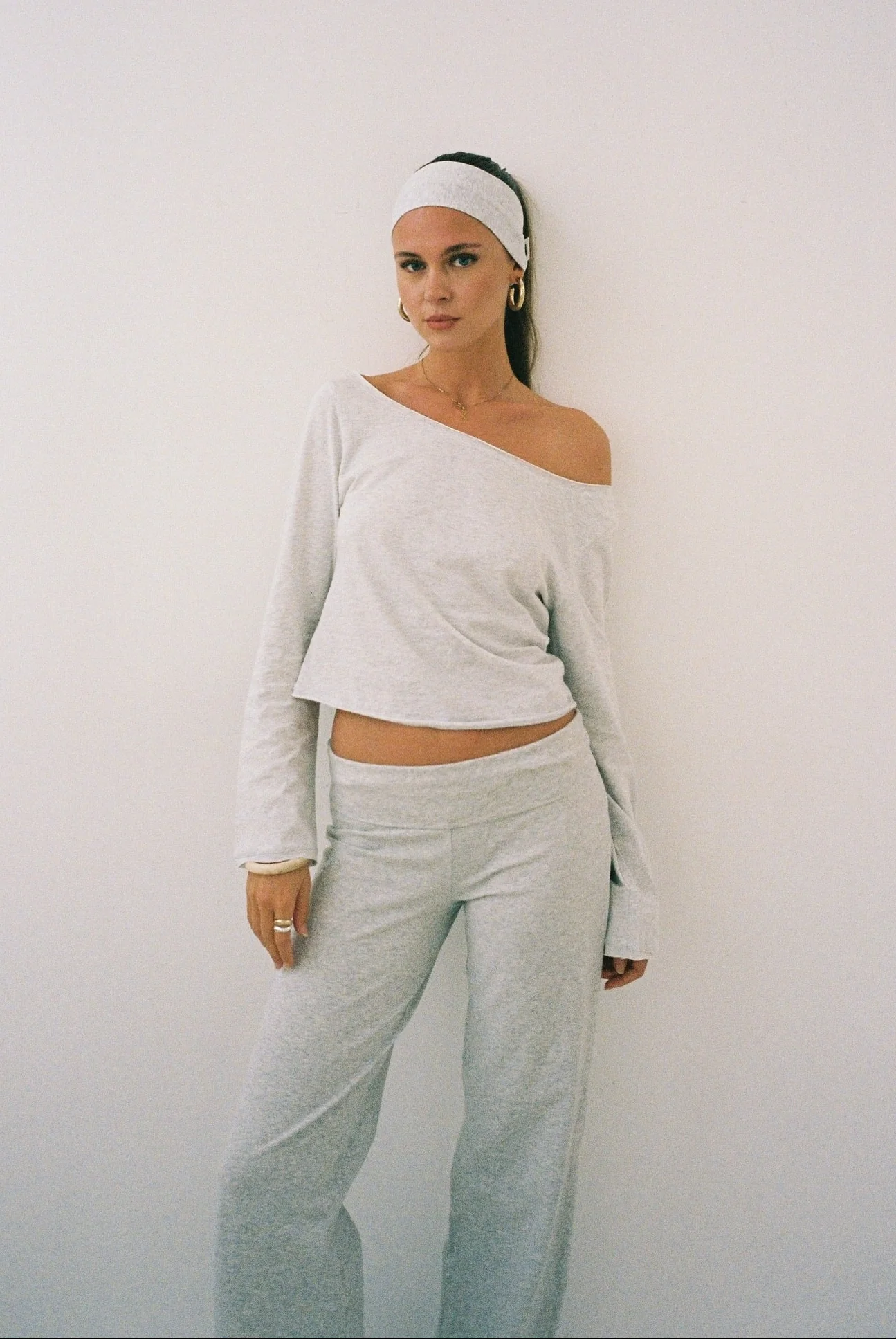 offshoulder longsleeve grey melange - Image 8