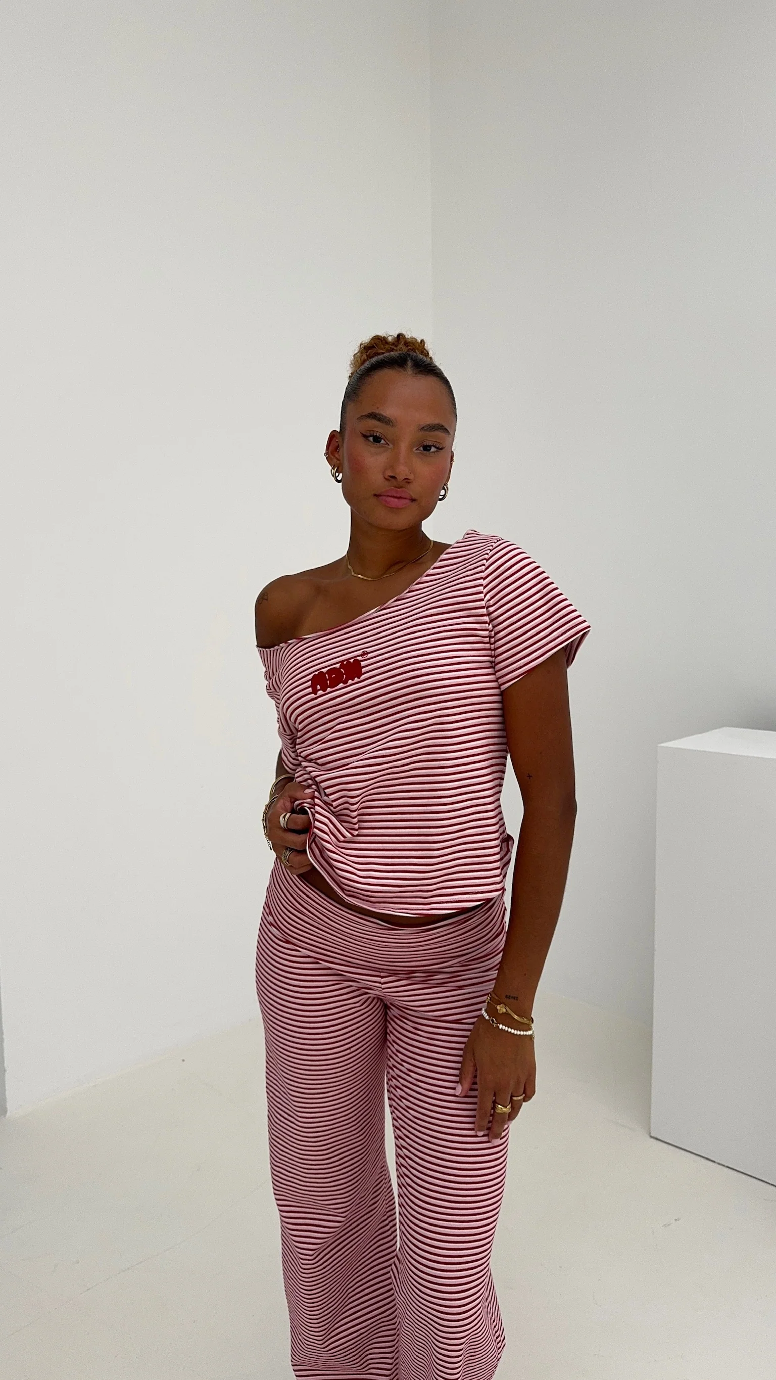 offshoulder tee lucky stripes - Image 3