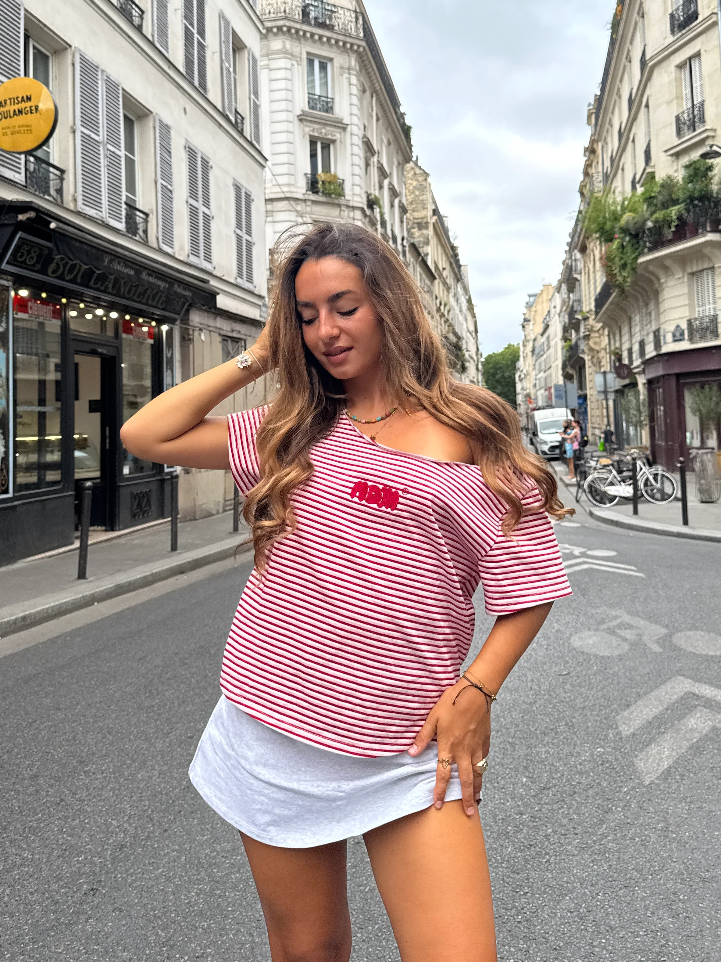 offshoulder tee lucky stripes - Image 6