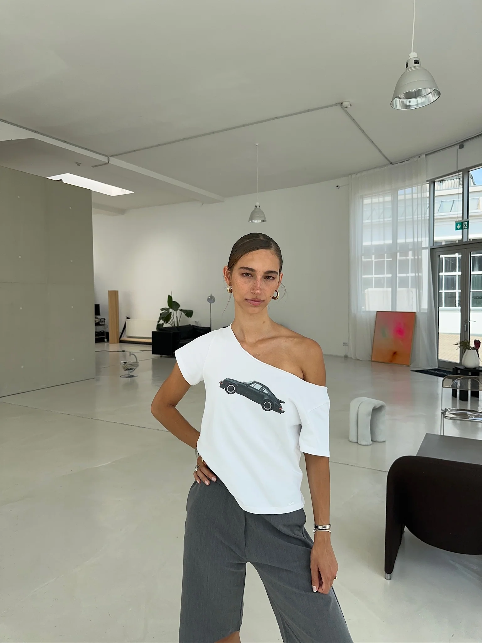 offshoulder tee vintage car - Image 11