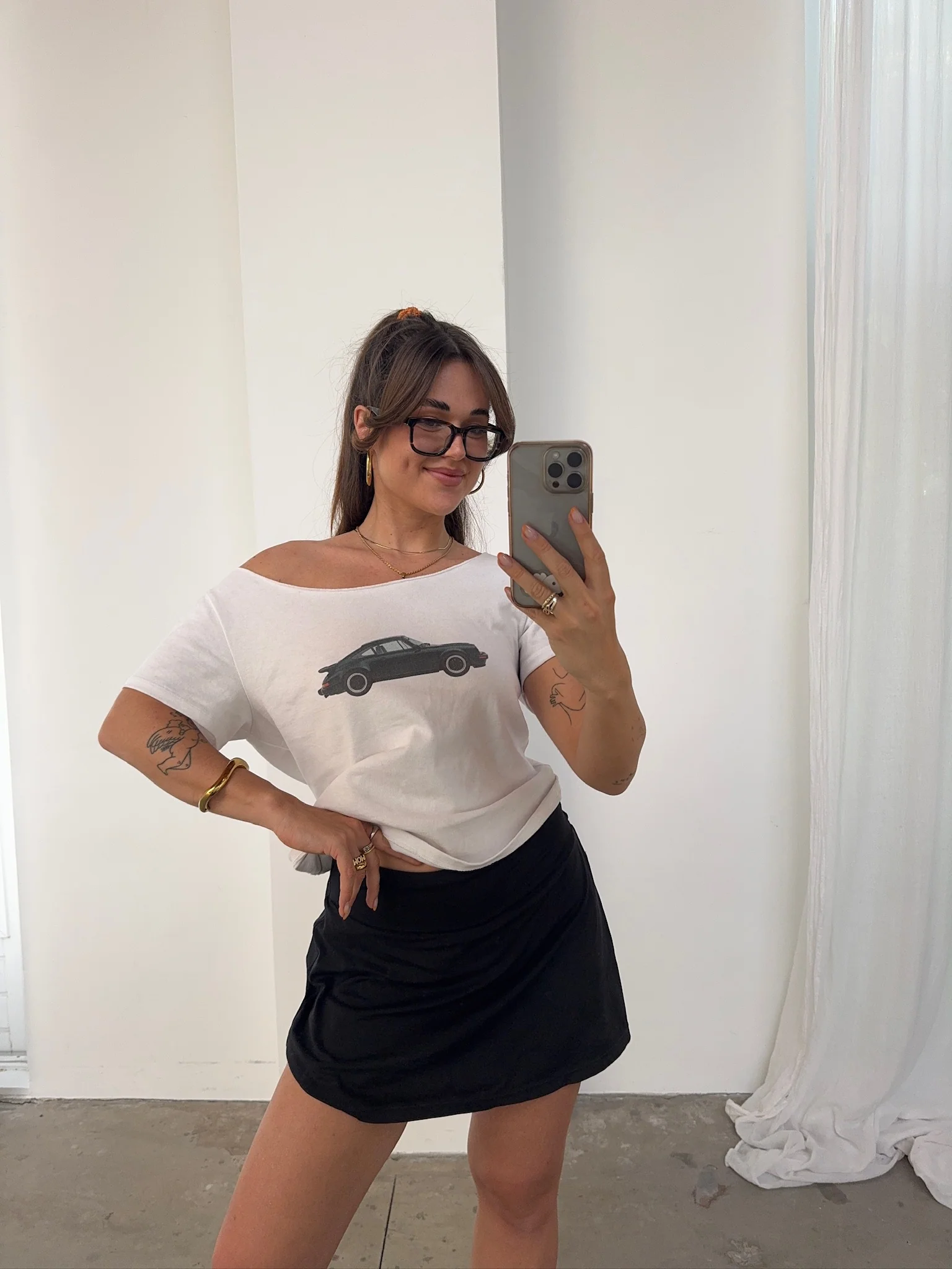 offshoulder tee vintage car - Image 3