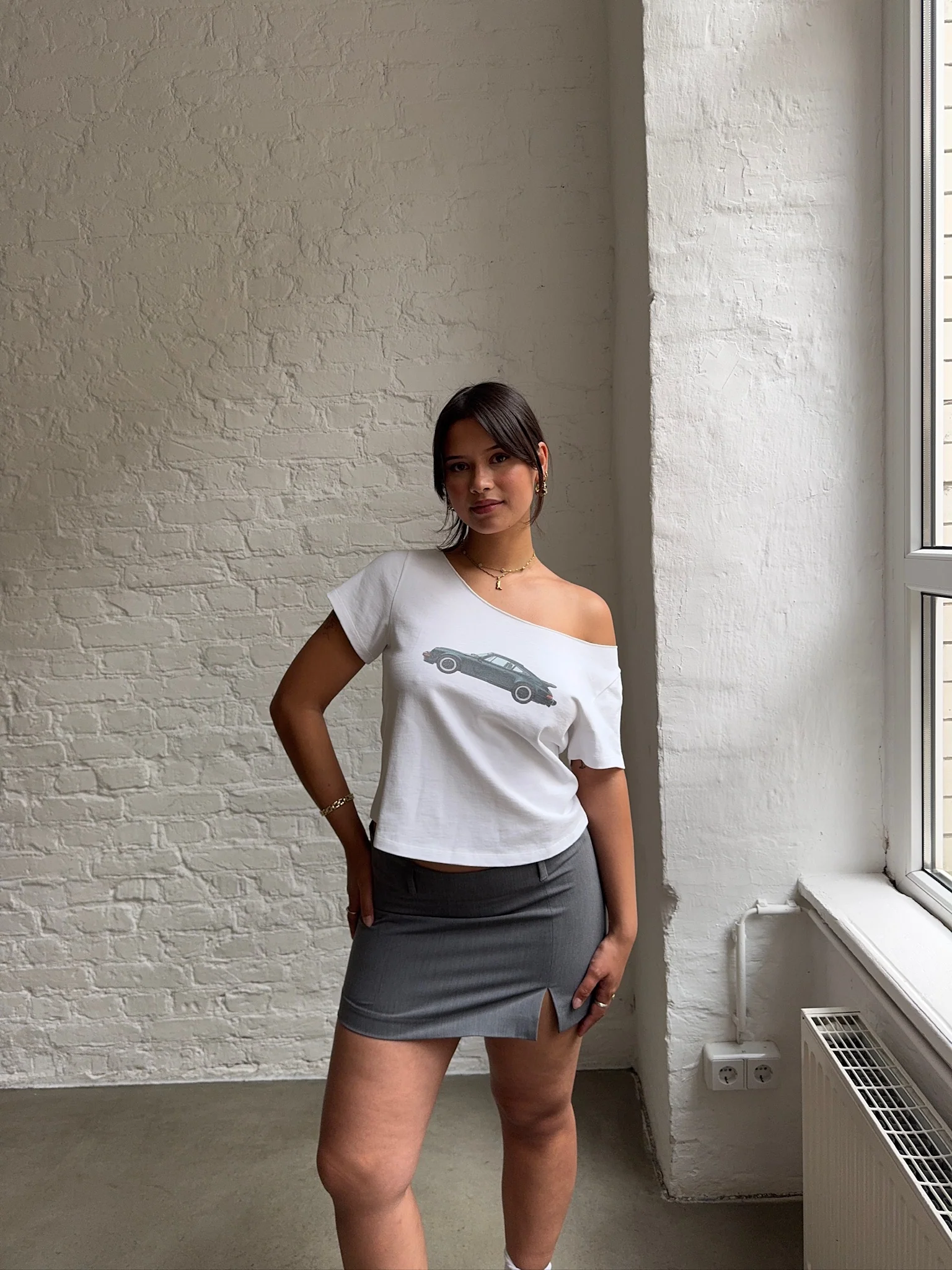 offshoulder tee vintage car - Image 9