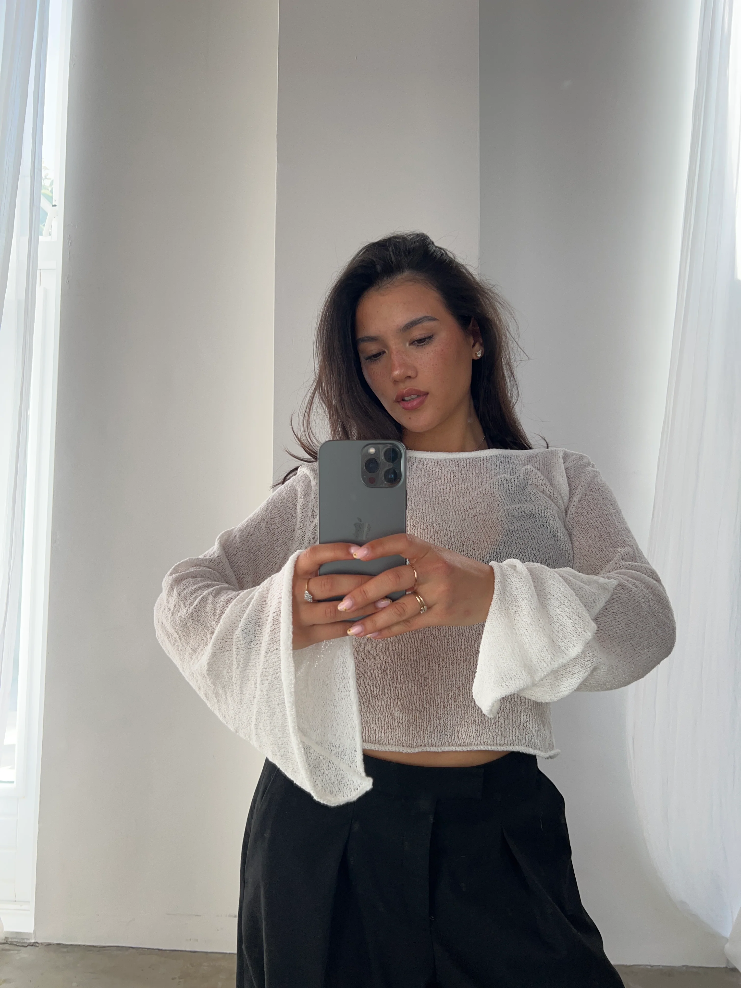 open back knit longsleeve creme - Image 10
