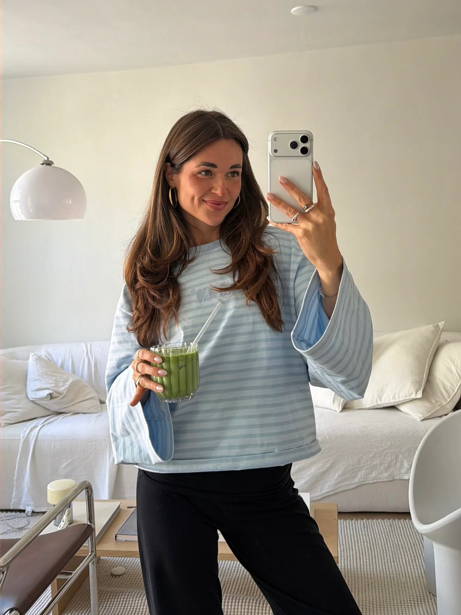 oversized longsleeve blue stripes - Image 11