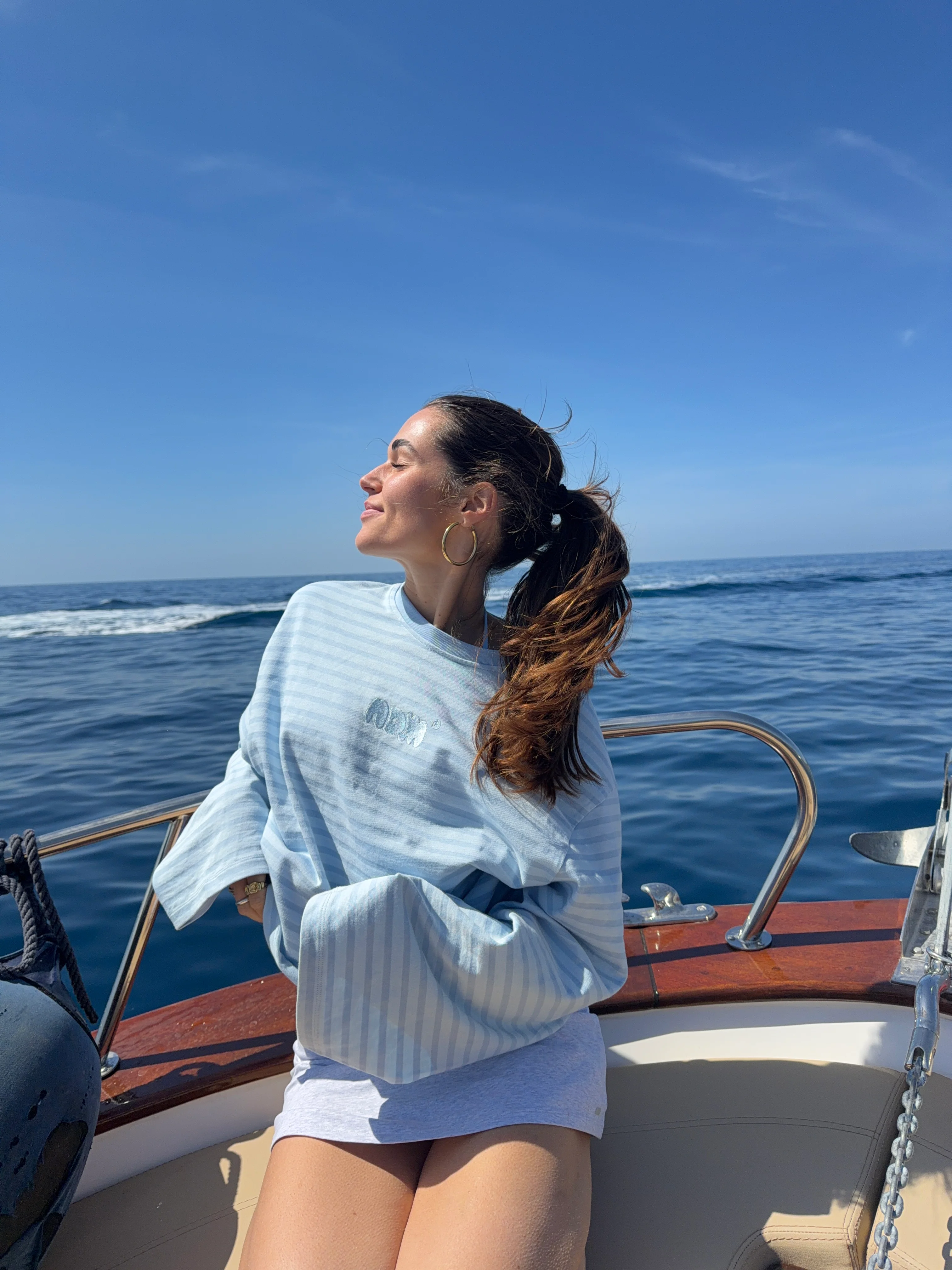 oversized longsleeve blue stripes - Image 15