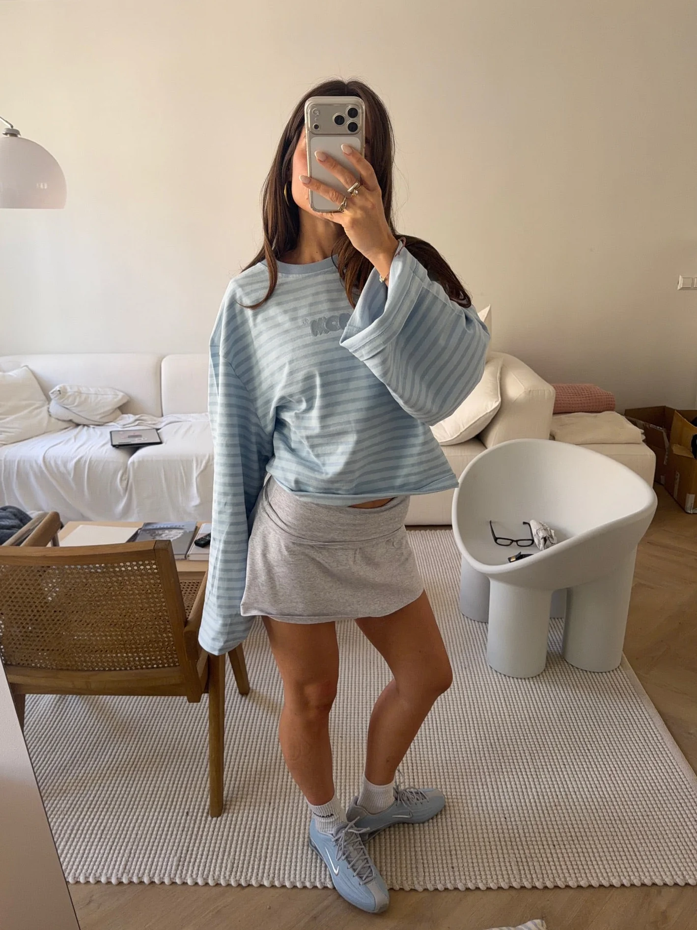oversized longsleeve blue stripes - Image 5